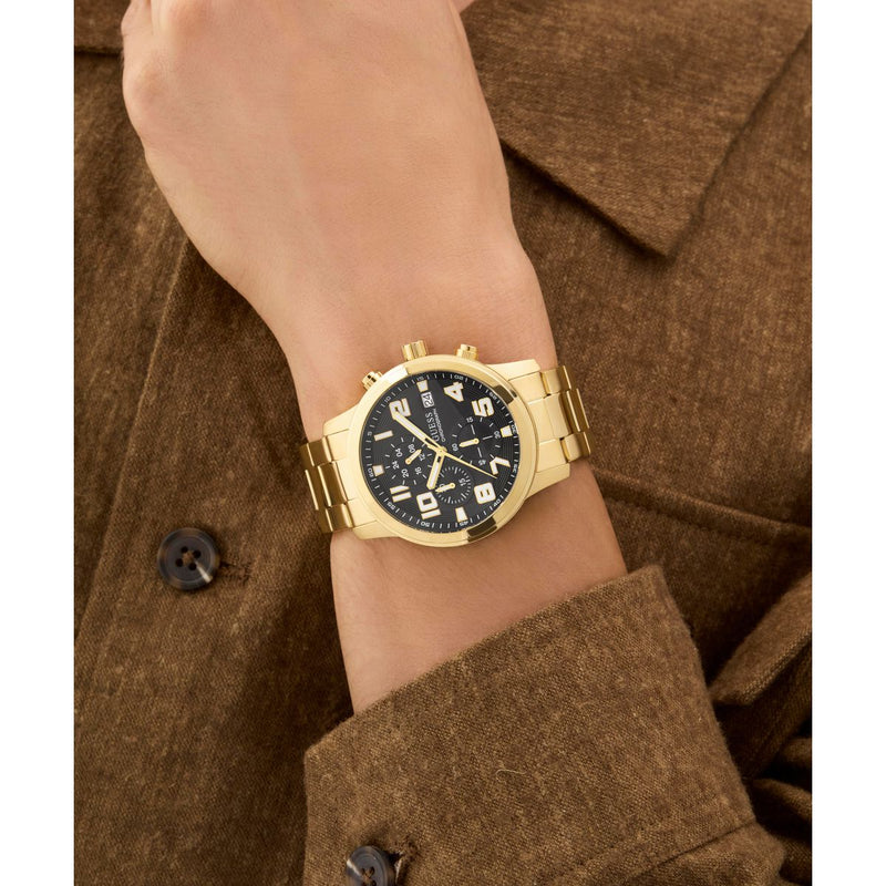 Guess Gs Atticus Black Round Quartz Men Watch Watch Guess