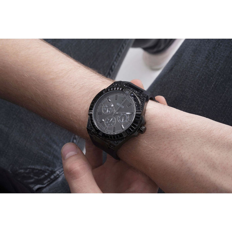 Guess Gs Zeus Black Round Quartz Men Watch Watch Guess