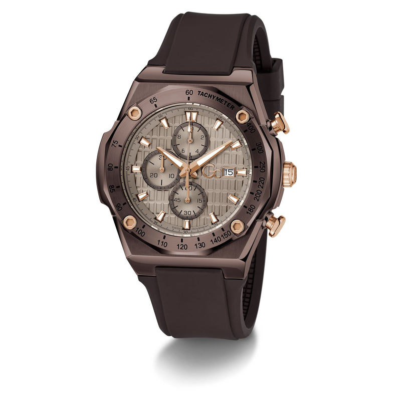 Gc Idolsport Beige Round Quartz Men Watch Watch Gc