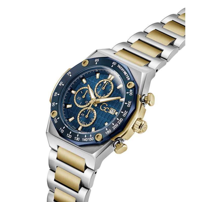 Gc Idolsport Blue Round Quartz Men Watch Watch Gc