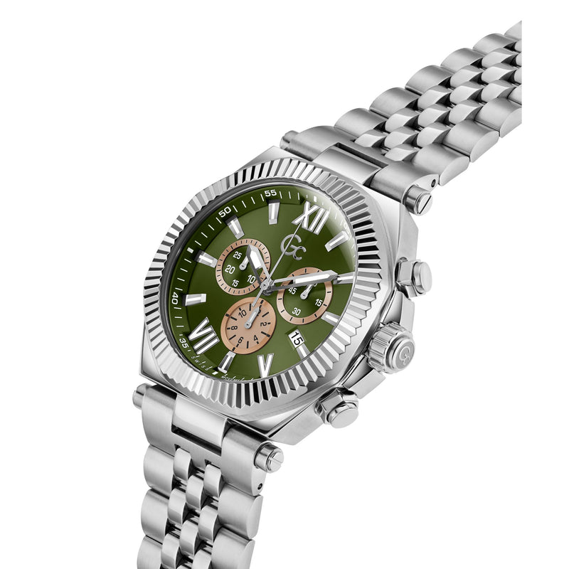 Gc Atlas Green Round Quartz Men Watch Watch Gc