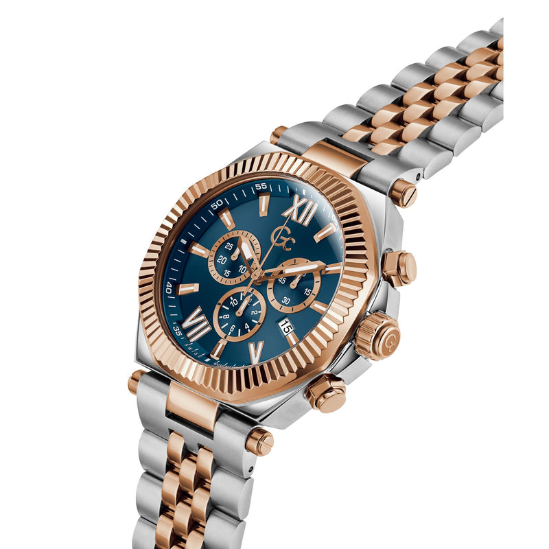 Gc Atlas Blue Round Quartz Men Watch Watch Gc