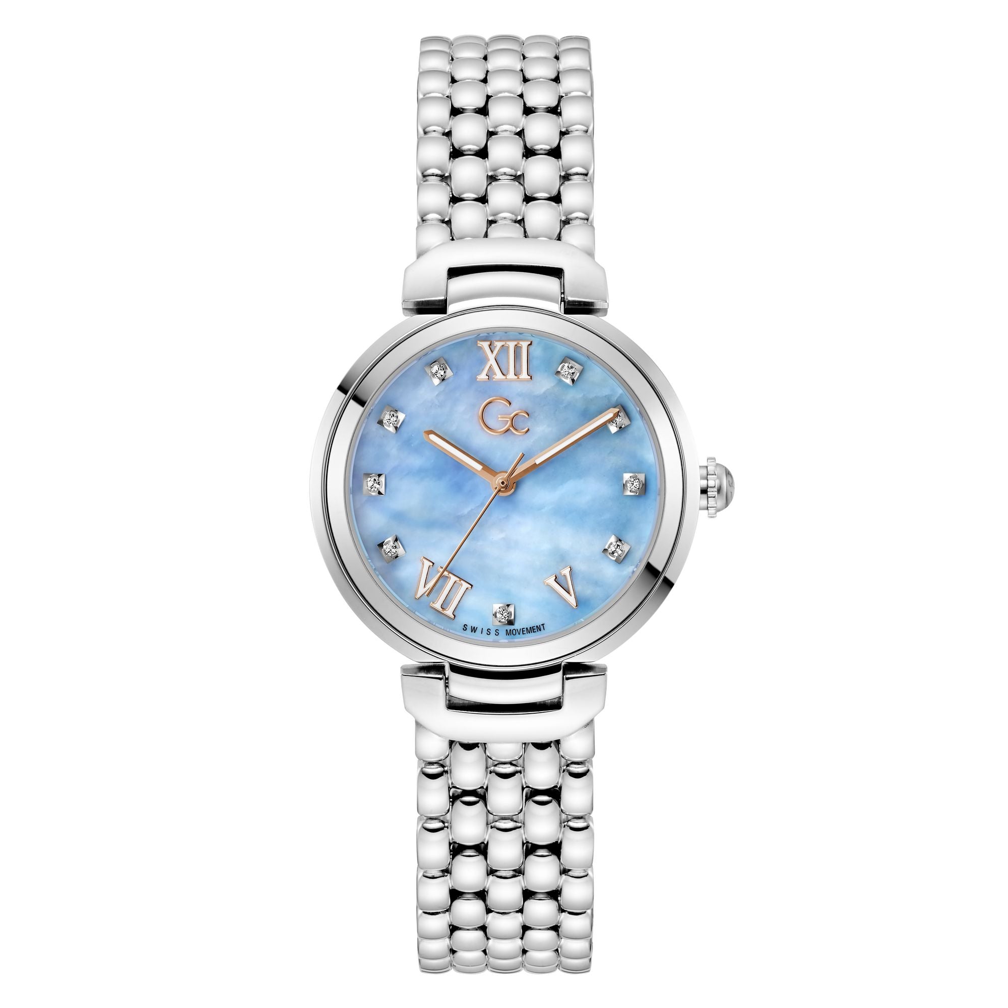 Gc Allure Blue Round Quartz Women Watch