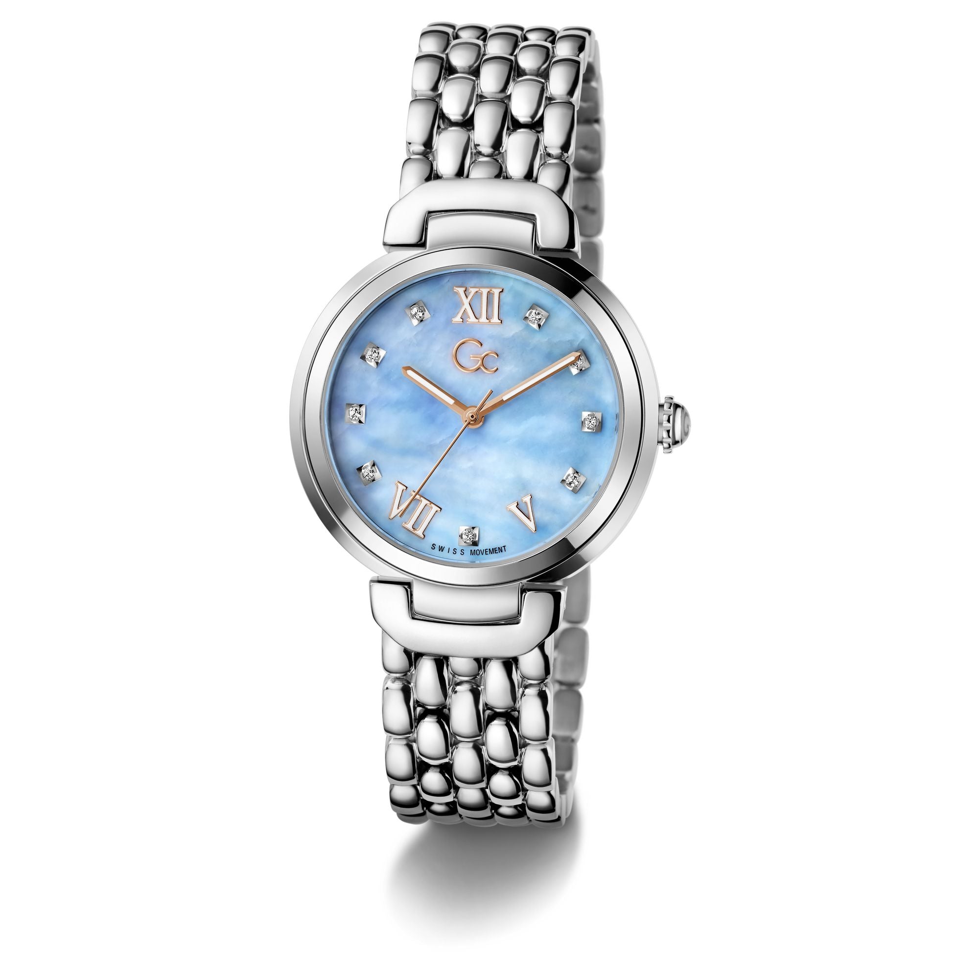 Gc Allure Blue Round Quartz Women Watch