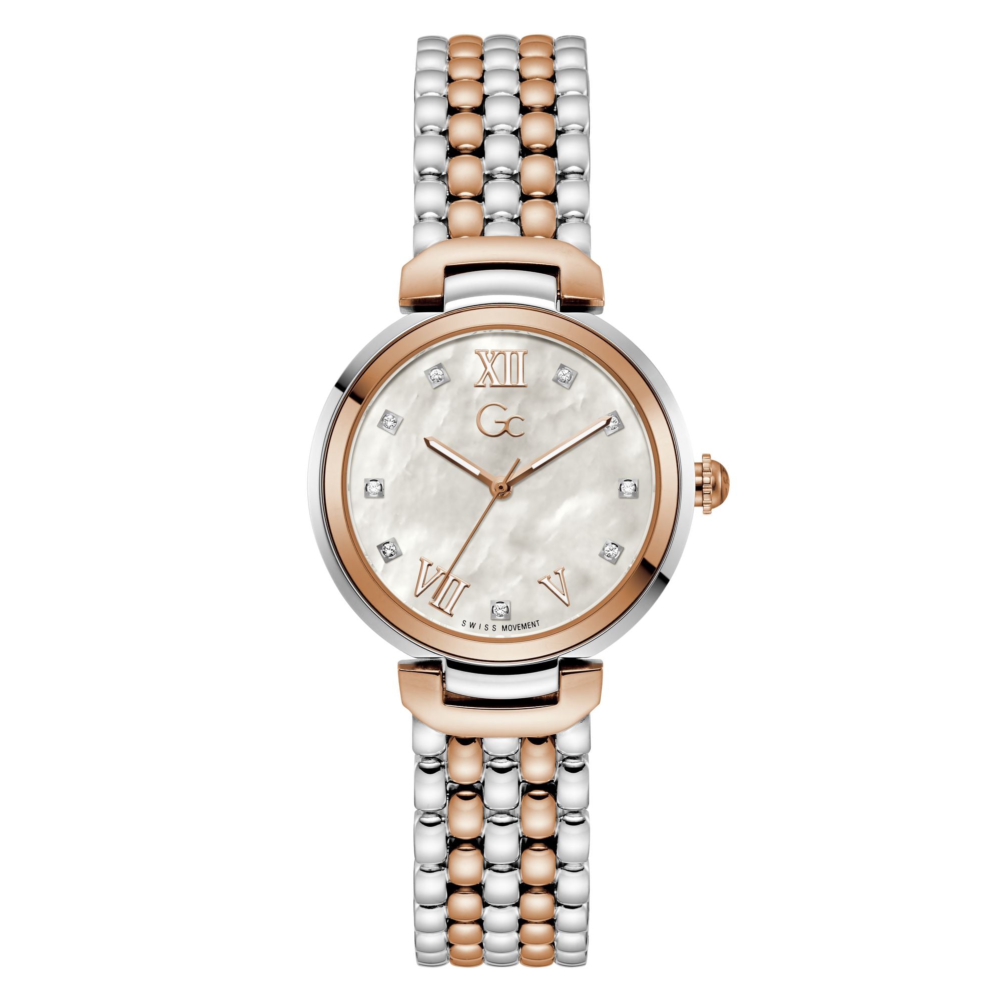 Gc Allure White Round Quartz Women Watch