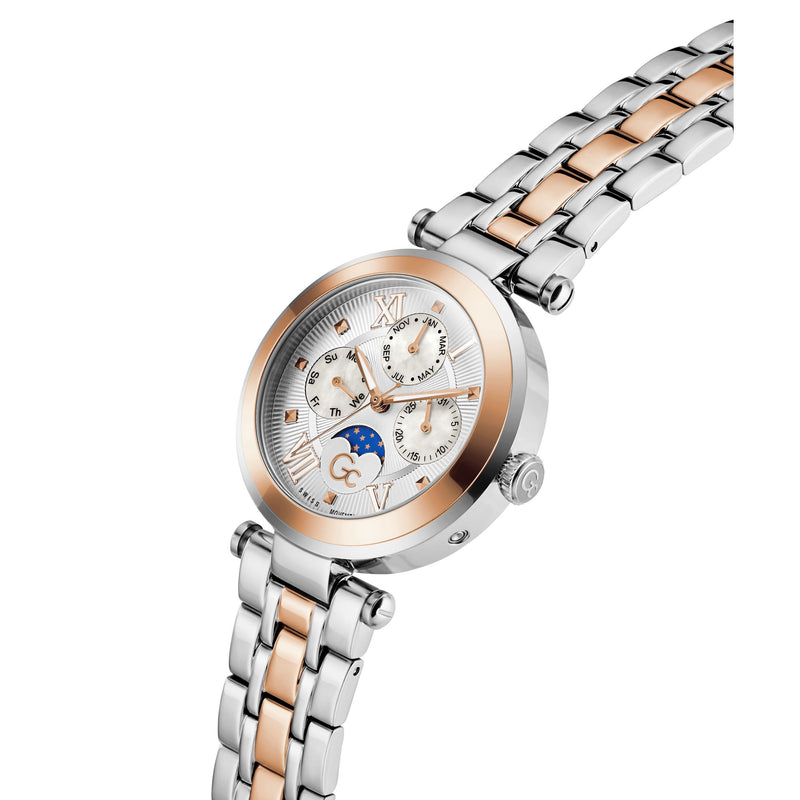 Gc Topchic White Round Quartz Women Watch Watch Gc