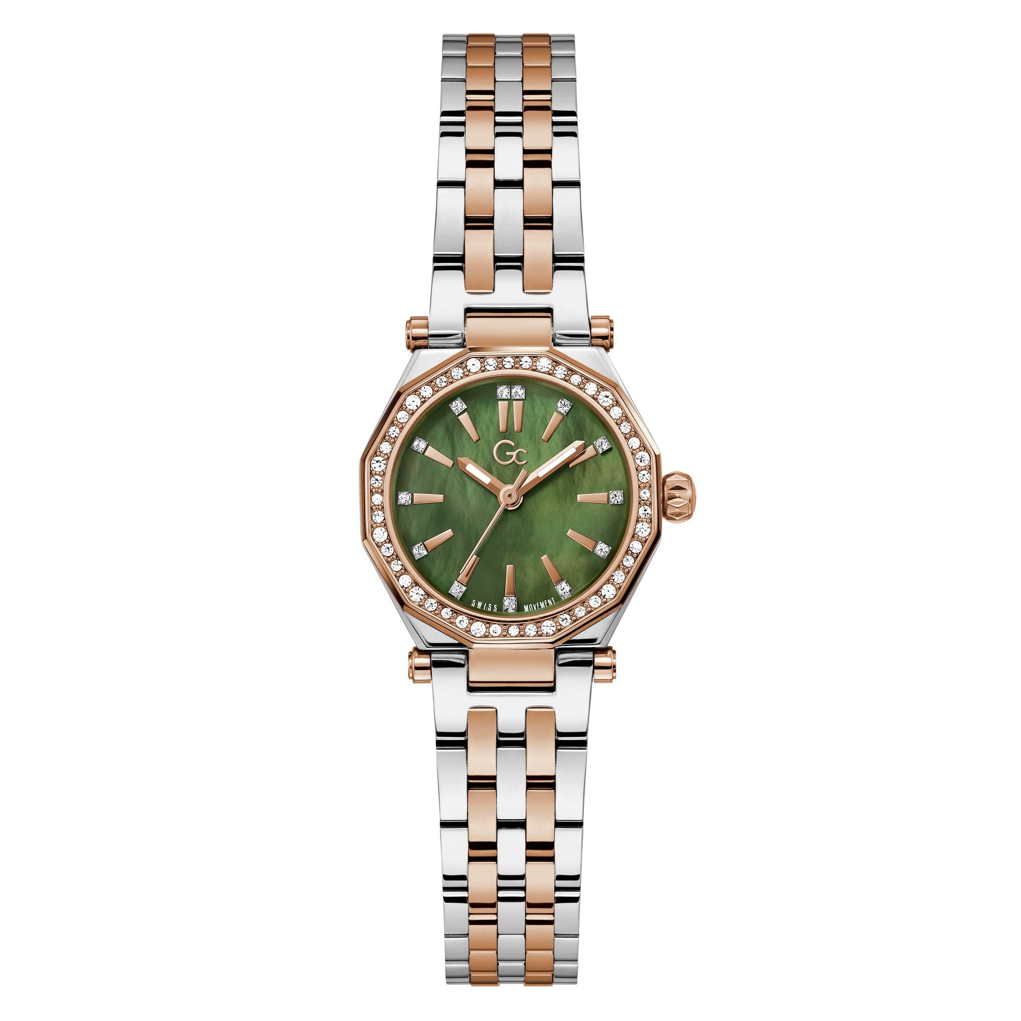 Gc Gleam Mini Green Round Quartz Women Watch Watch Gc