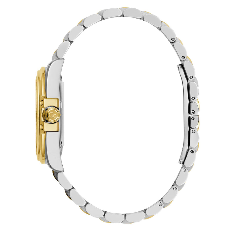 Gc Bolt Lady Champagne Round Quartz Women Watch Watch Gc