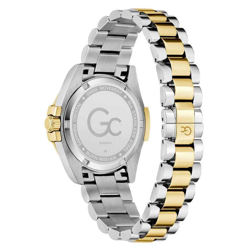 Gc Bolt Lady Champagne Round Quartz Women Watch Watch Gc