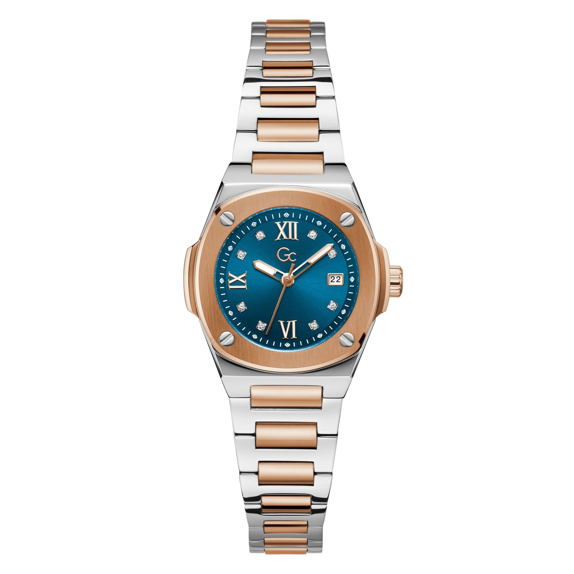 Gc  Blue Square Quartz Women Watch