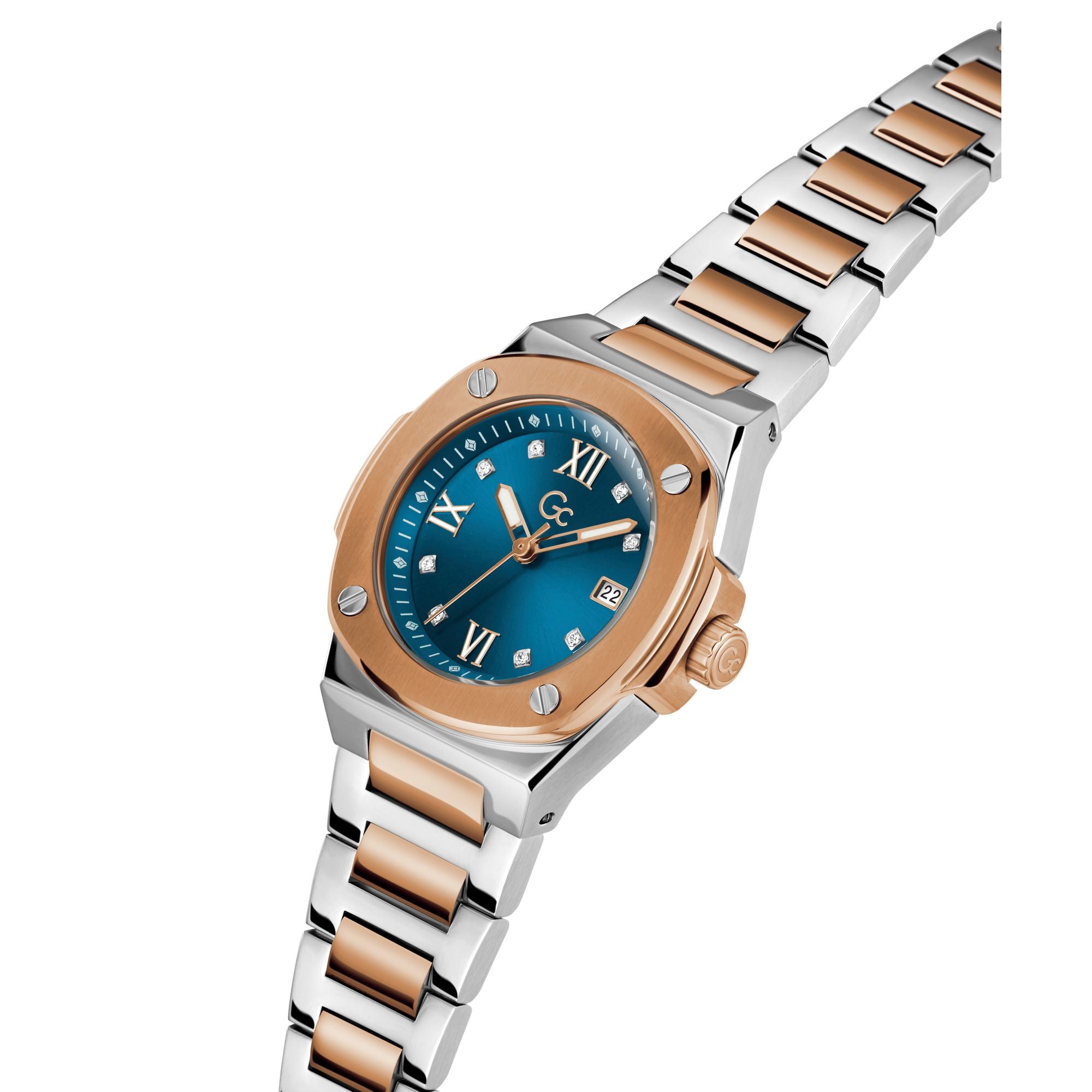 Gc  Blue Square Quartz Women Watch