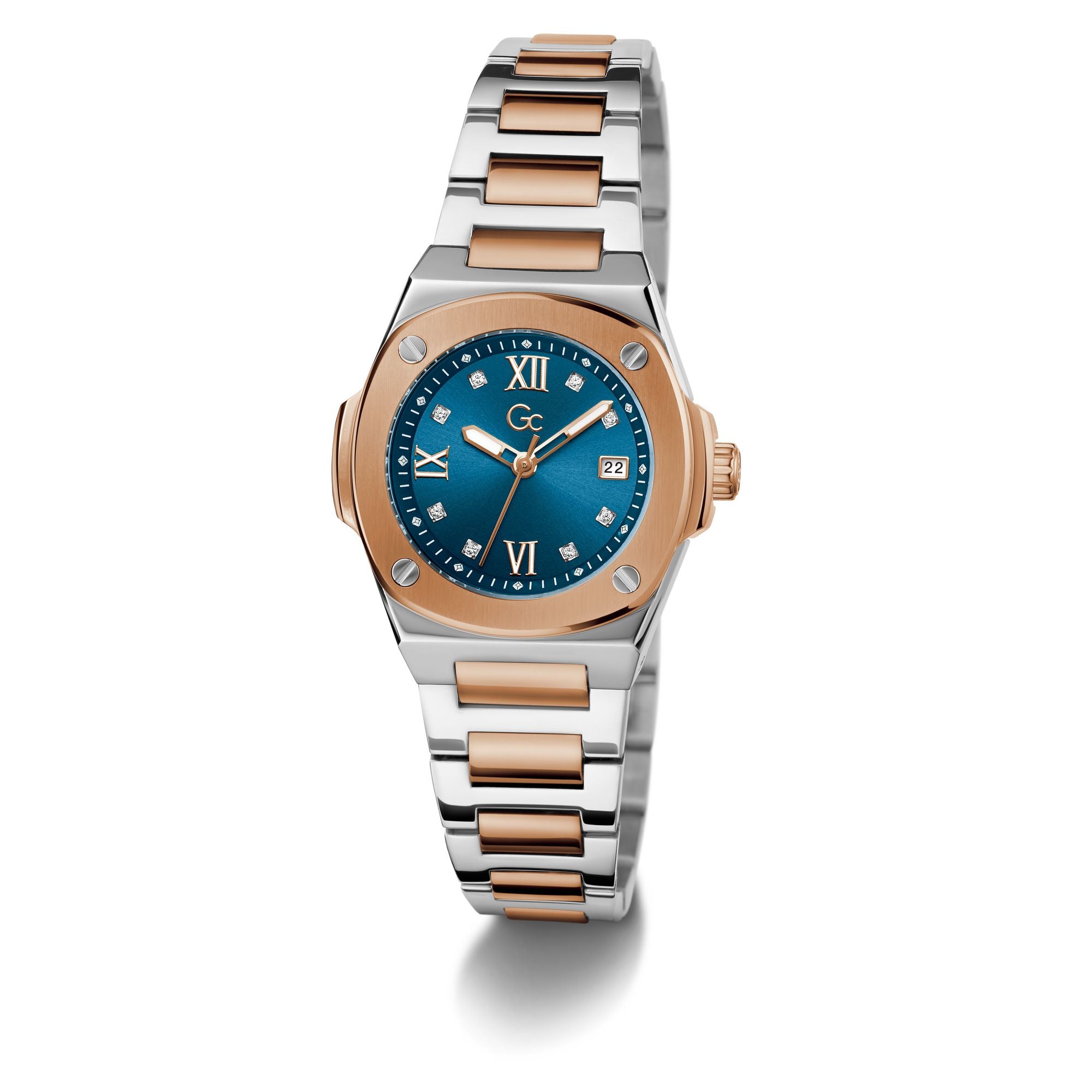 Gc Blue Square Quartz Women Watch Watch Gc