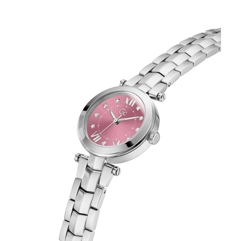 Gc Illusion Pink Round Quartz Women Watch Watch Gc