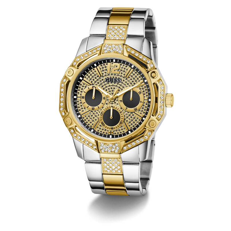 Guess Regal Black Round Quartz Men Watch Watch Guess