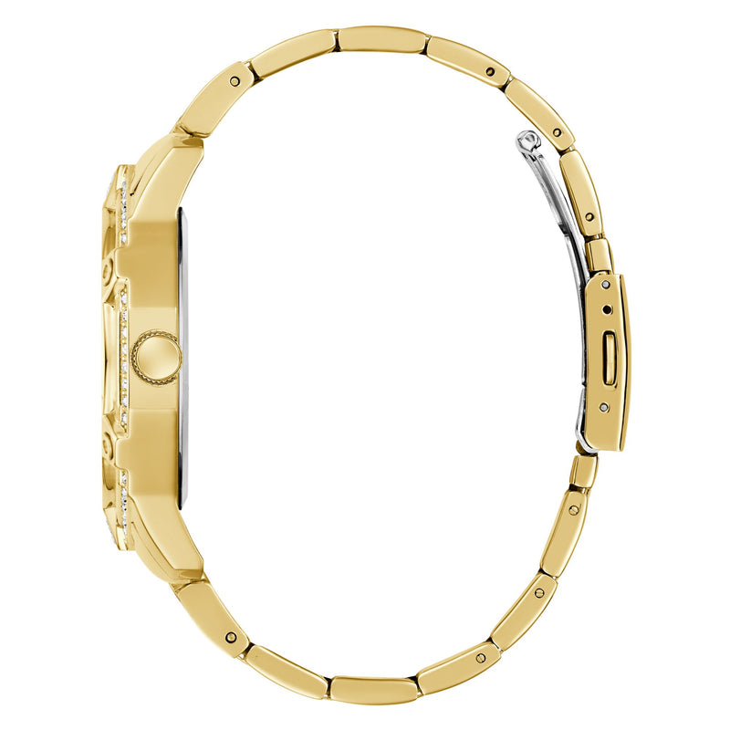 Guess Regal Champagne Round Quartz Men Watch Watch Guess