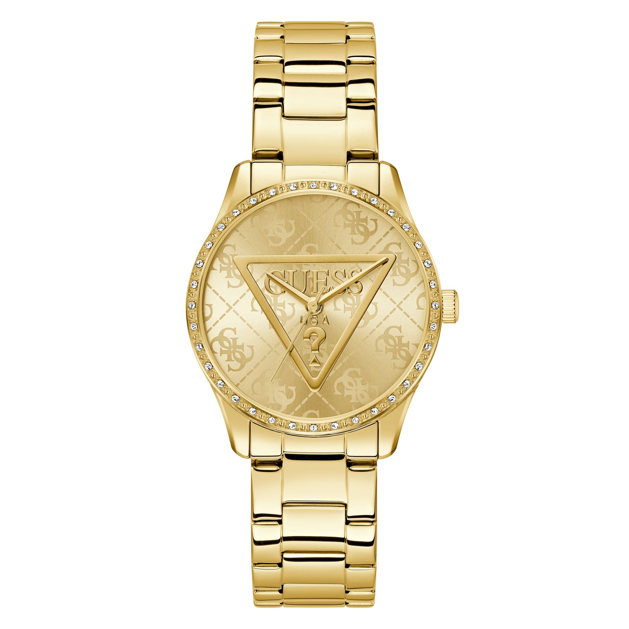 Guess Roxy Champagne Round Quartz Women Watch Watch Guess
