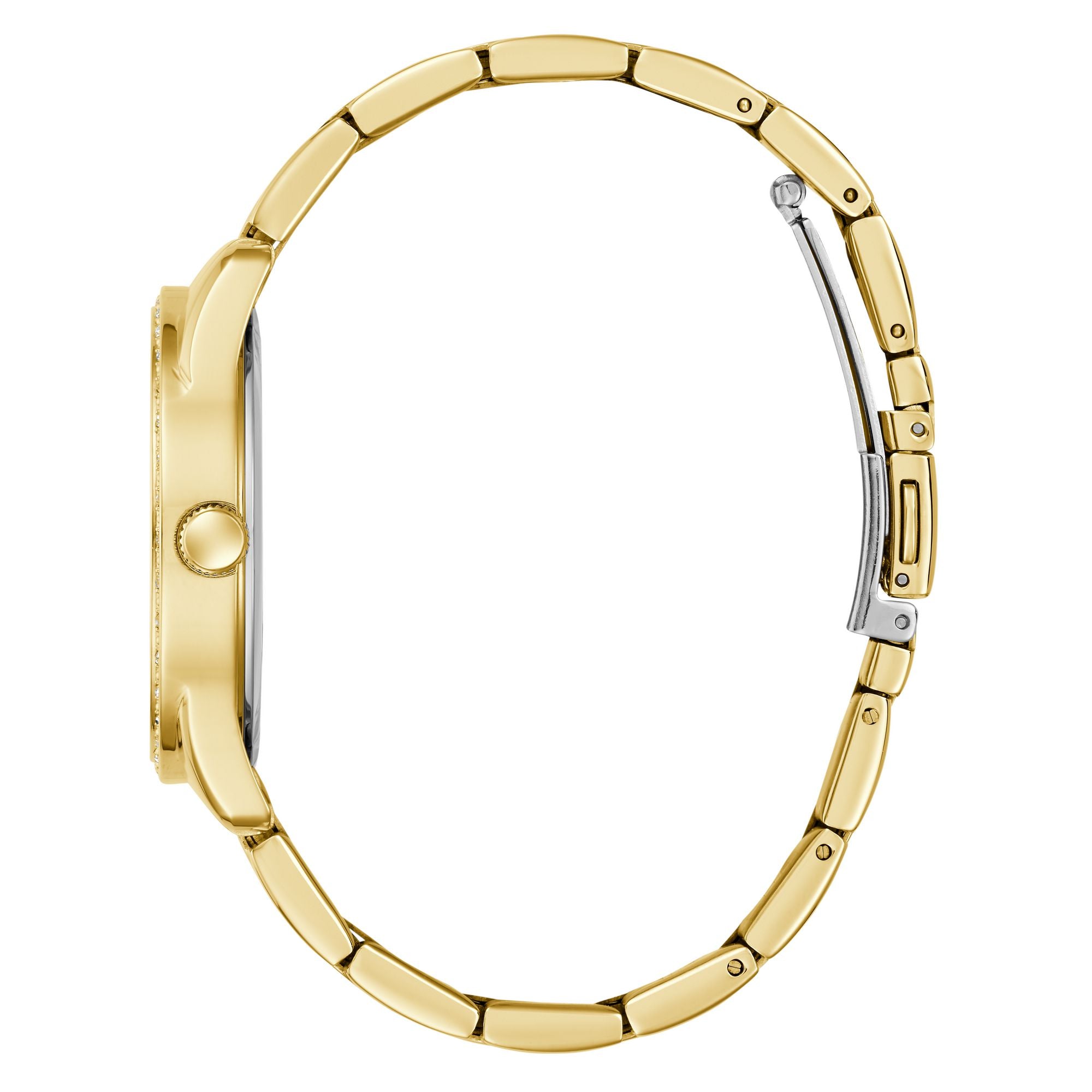 Guess Roxy Champagne Round Quartz Women Watch Watch Guess