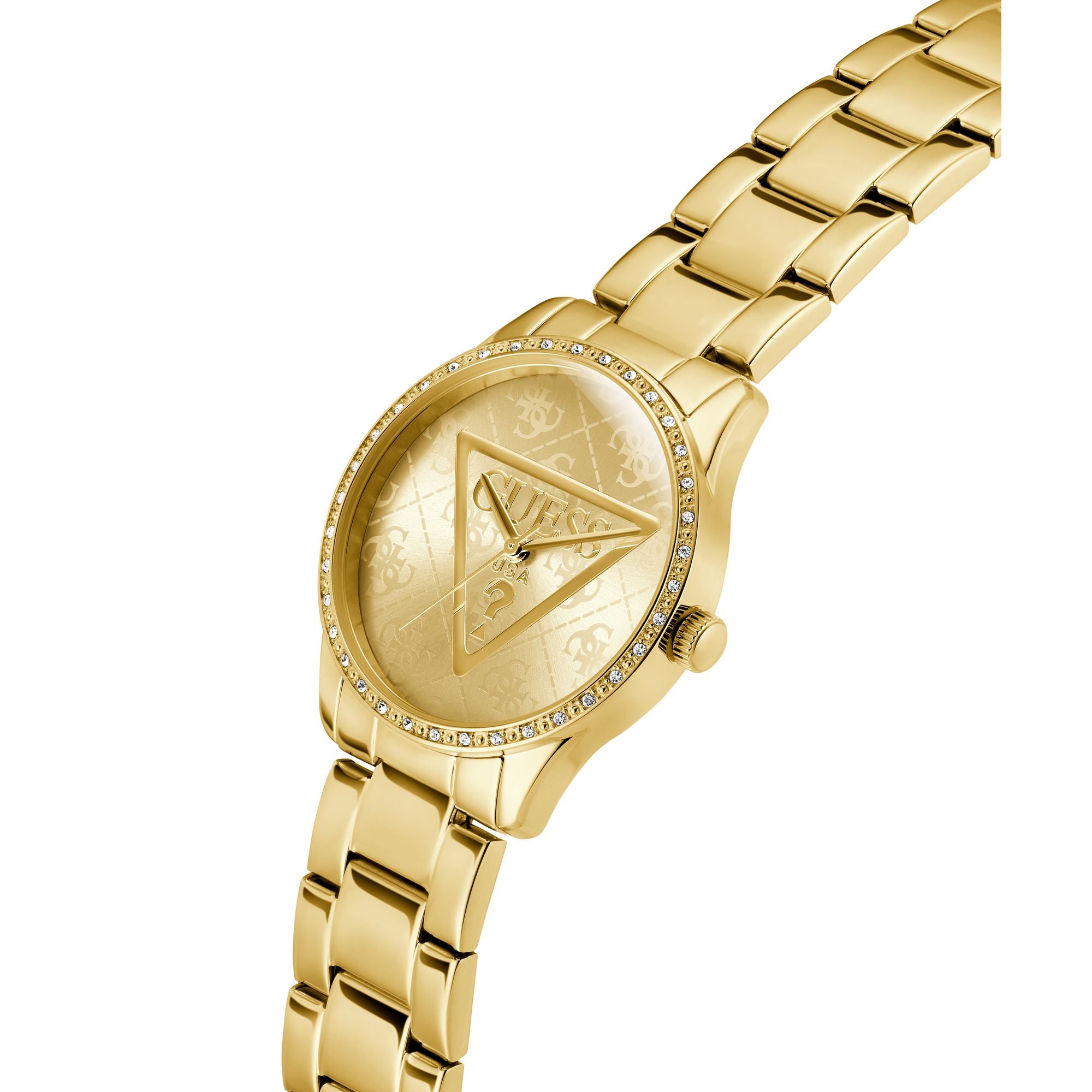 Guess Roxy Champagne Round Quartz Women Watch