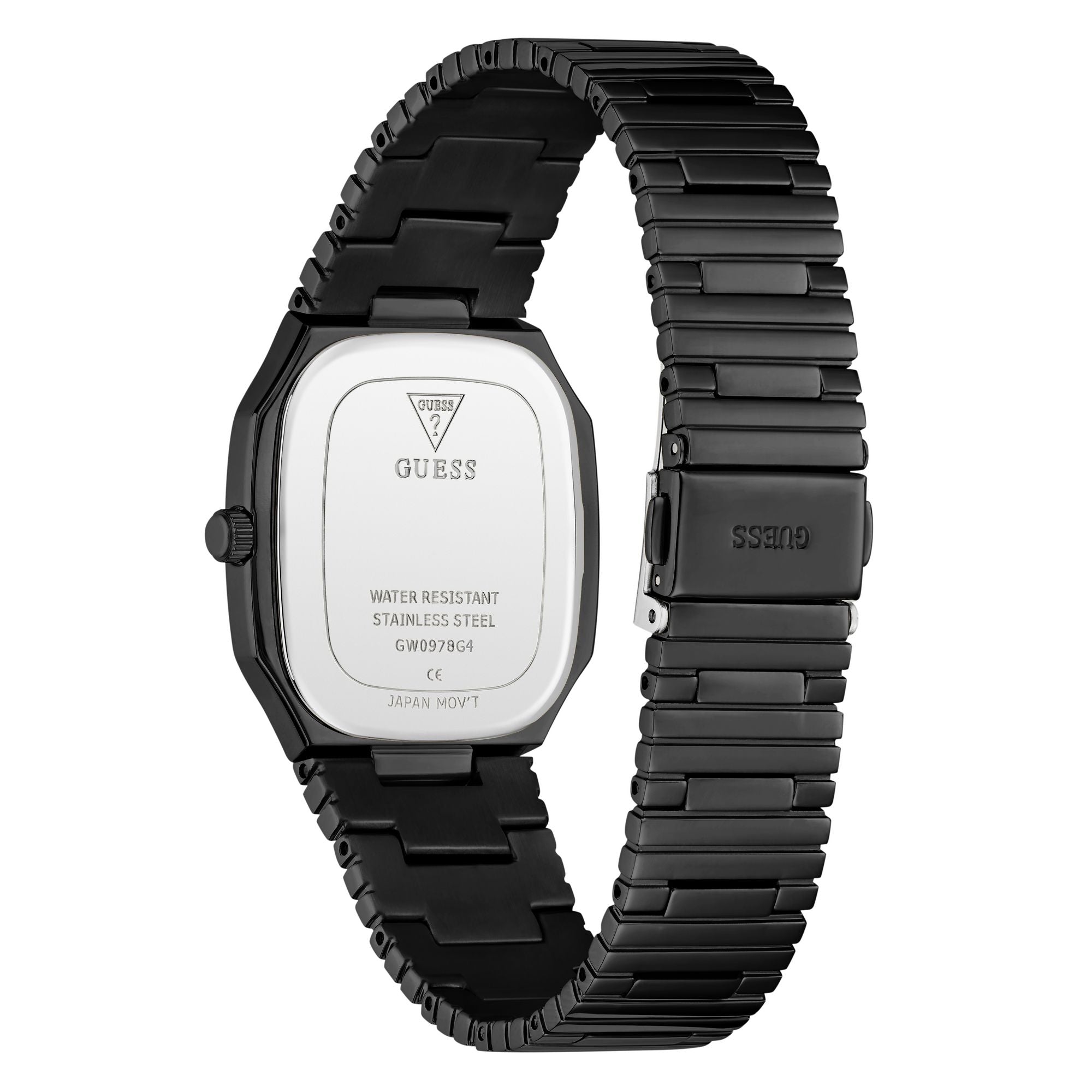 Guess Oliver Black Rectangle Quartz Men Watch Watch Guess
