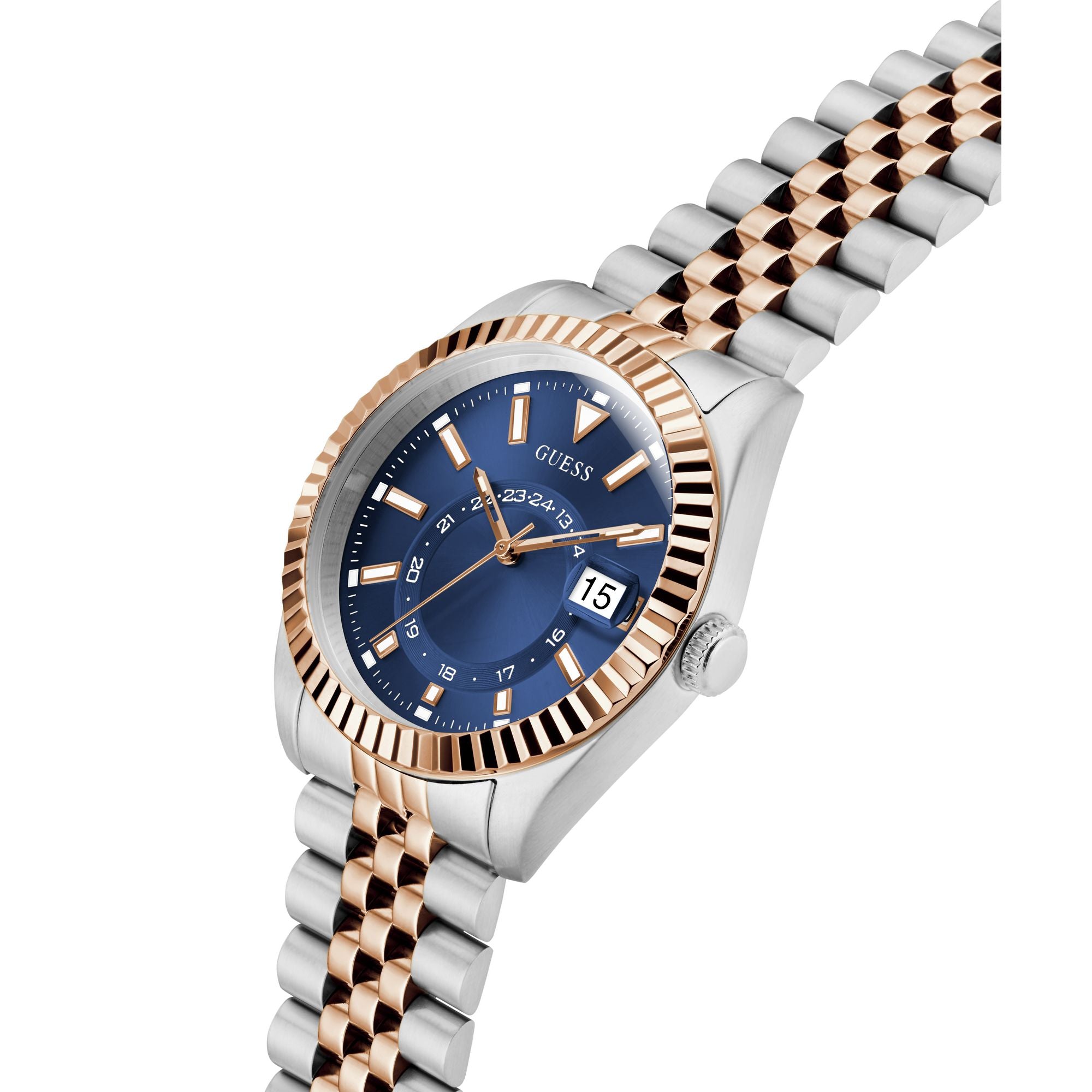 Guess Jaden Blue Round Quartz Men Watch