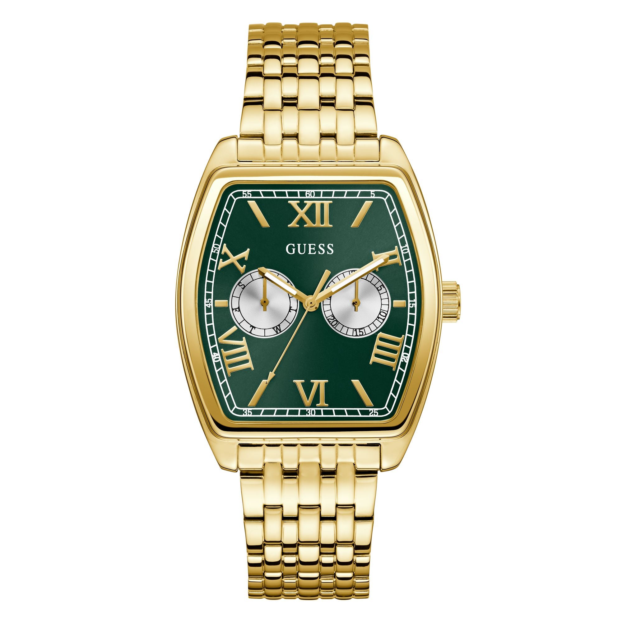 Guess Gabriel Green Rectangle Quartz Men Watch