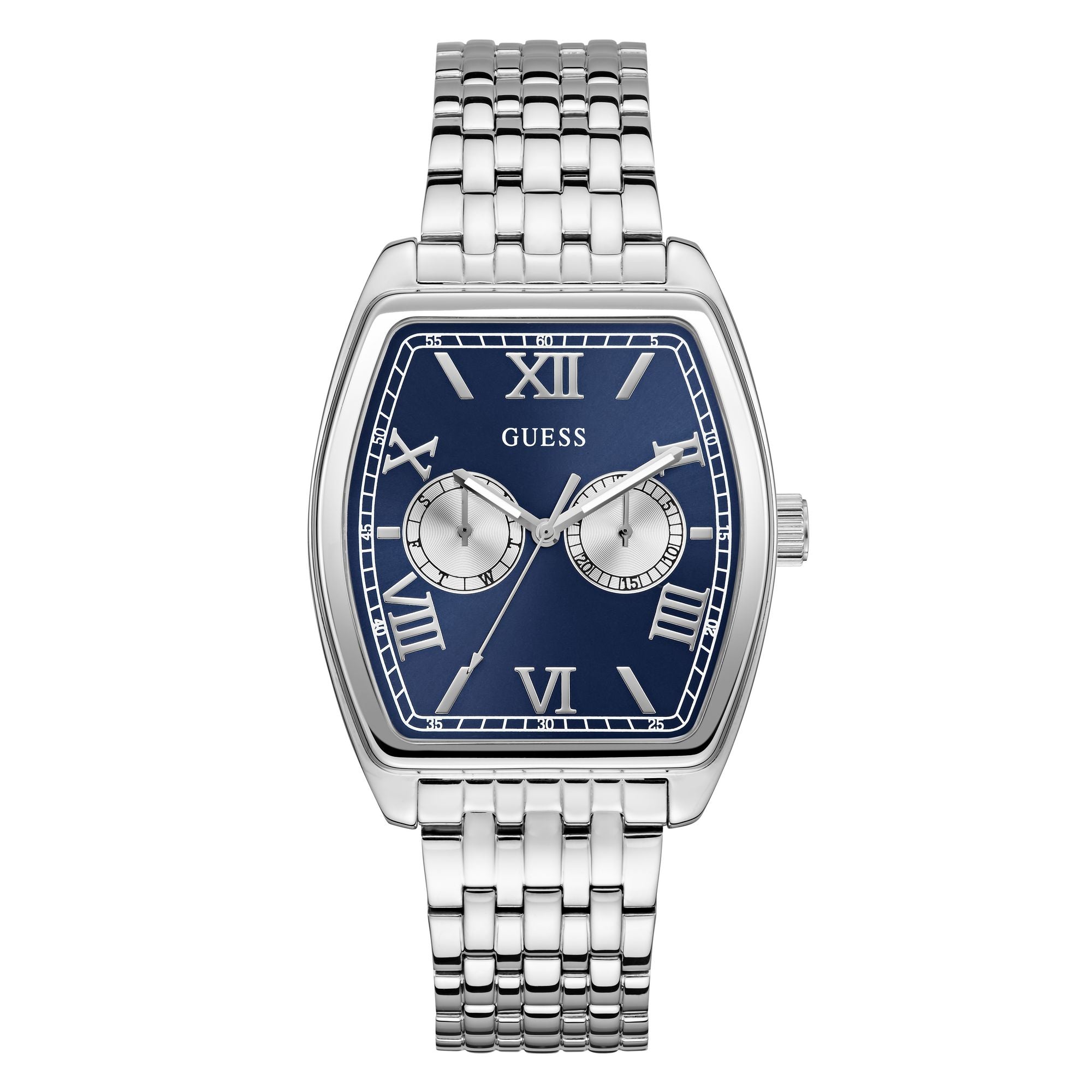 Guess Gabriel Blue Rectangle Quartz Men Watch