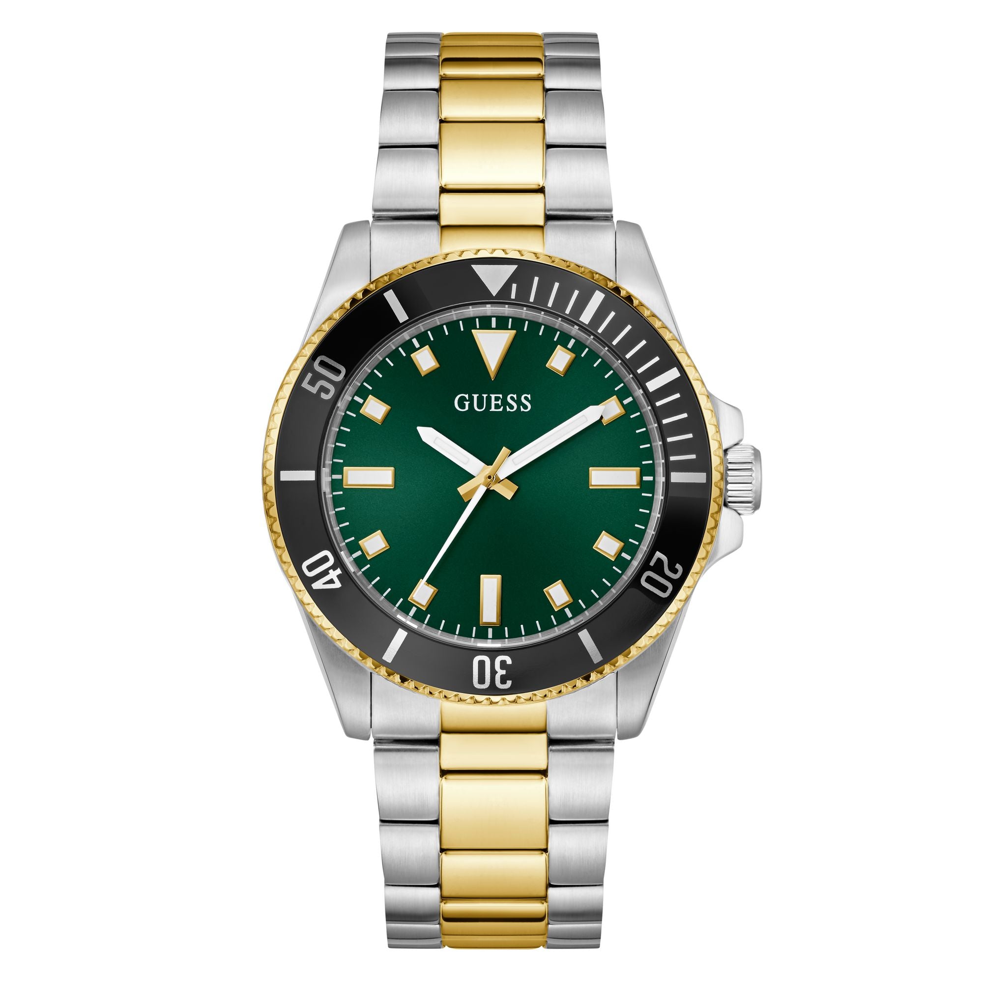 Guess Cliff Green Round Quartz Men Watch