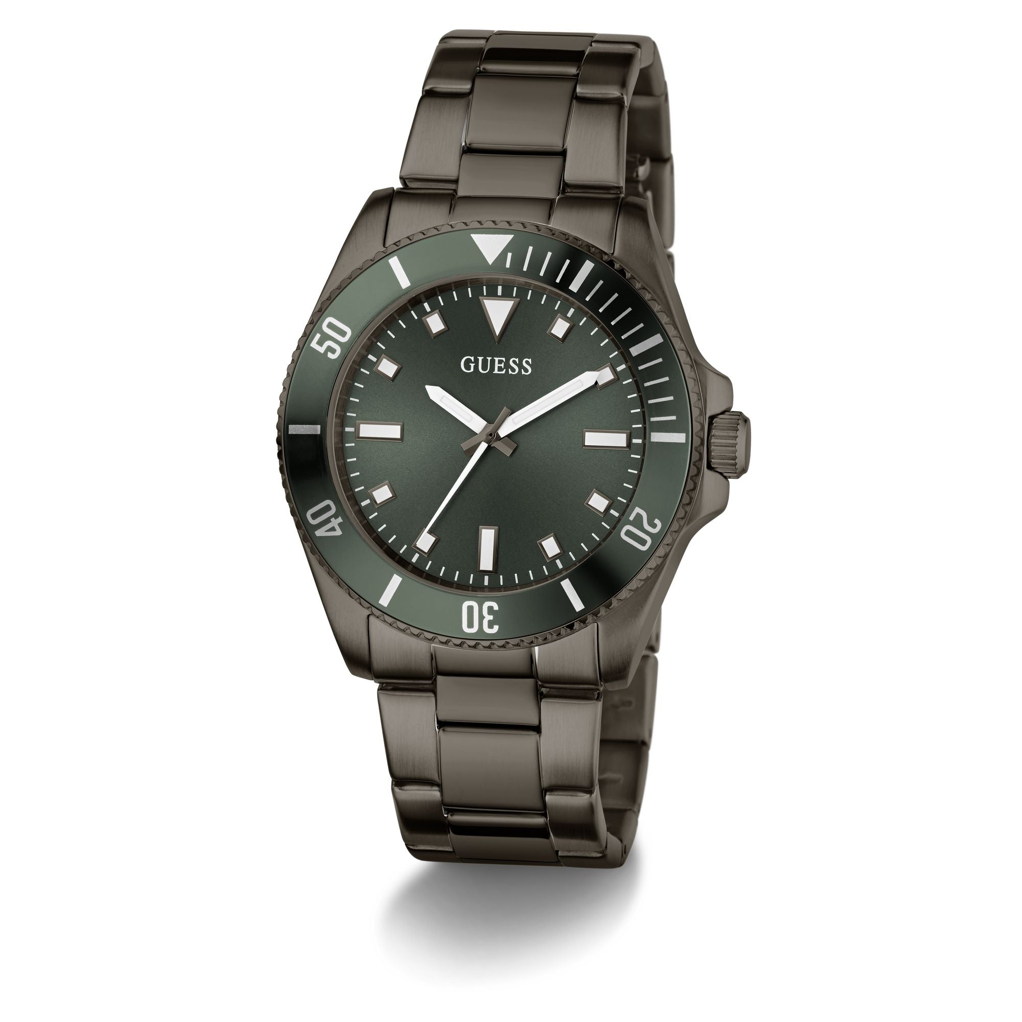Guess Cliff Green Round Quartz Men Watch
