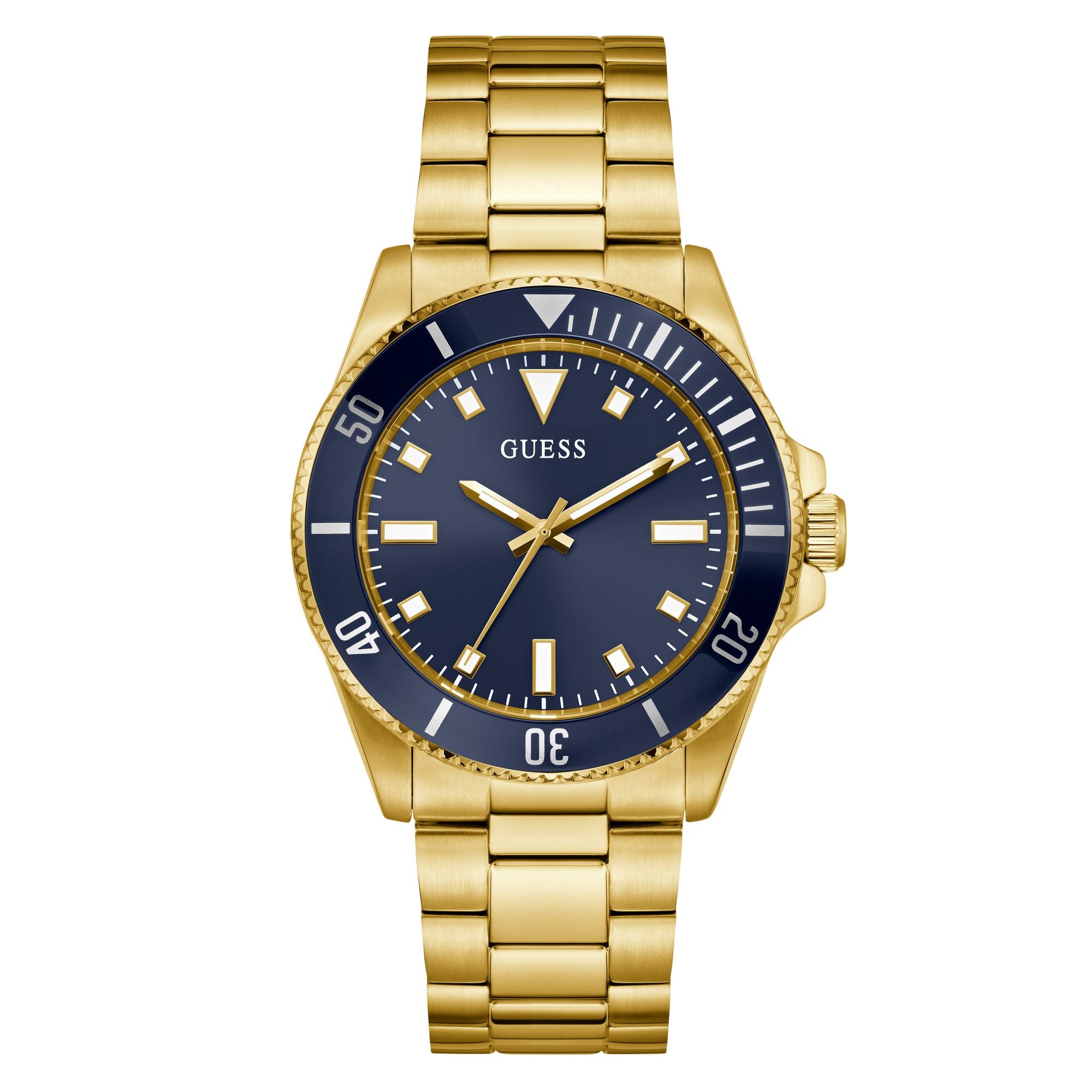 Guess Cliff Blue Round Quartz Men Watch Watch Guess
