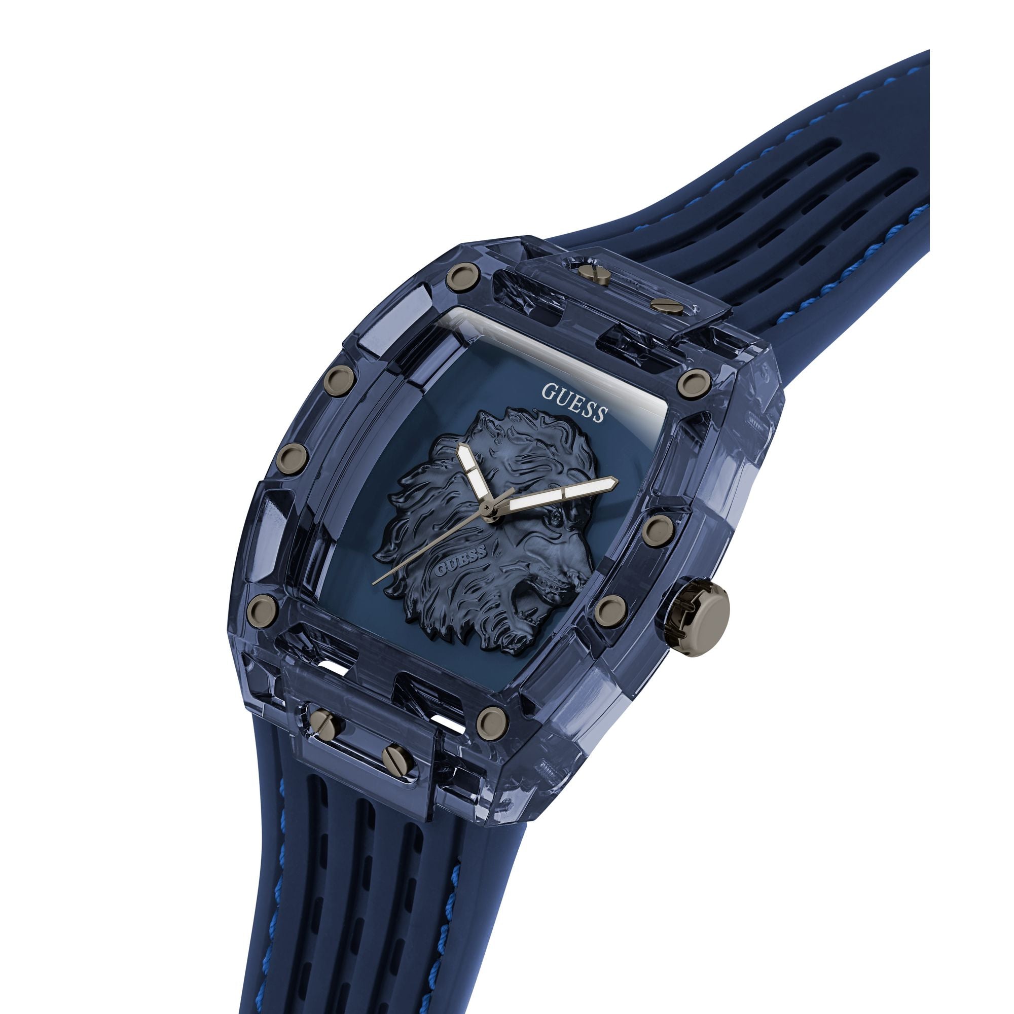 Guess Phoenix Blue Rectangle Quartz Men Watch