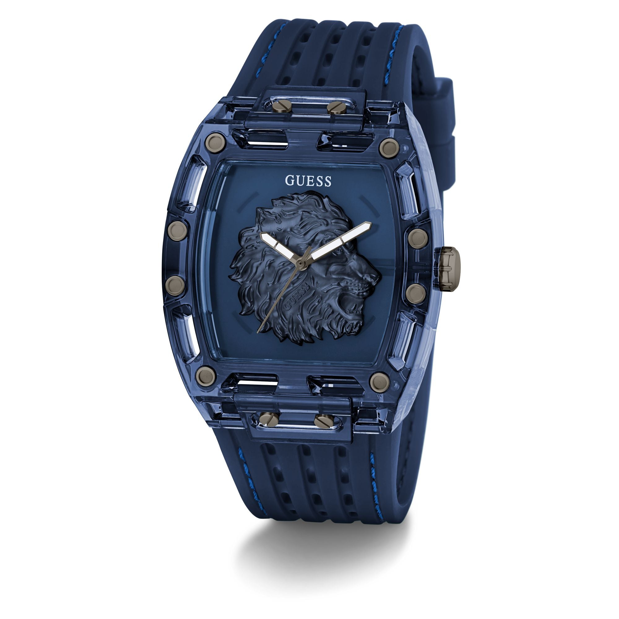 Guess Phoenix Blue Rectangle Quartz Men Watch