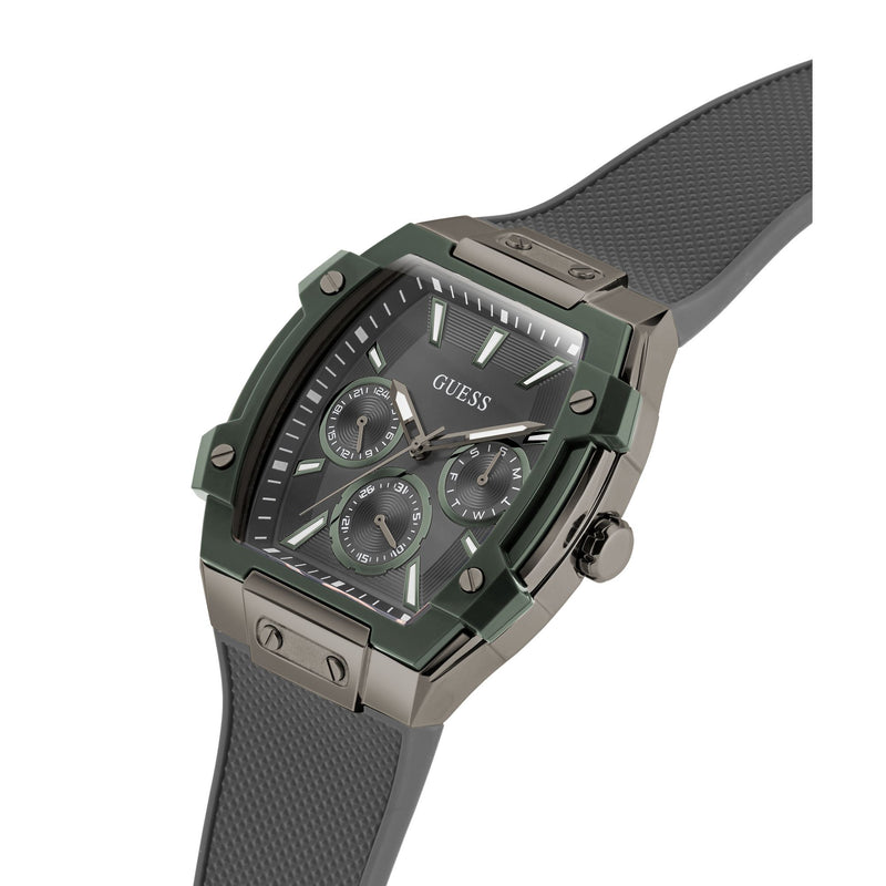 Guess Phoenix Grey Rectangle Quartz Men Watch Watch Guess