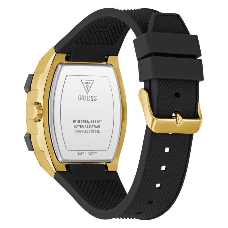Guess Phoenix Black Rectangle Quartz Men Watch Watch Guess
