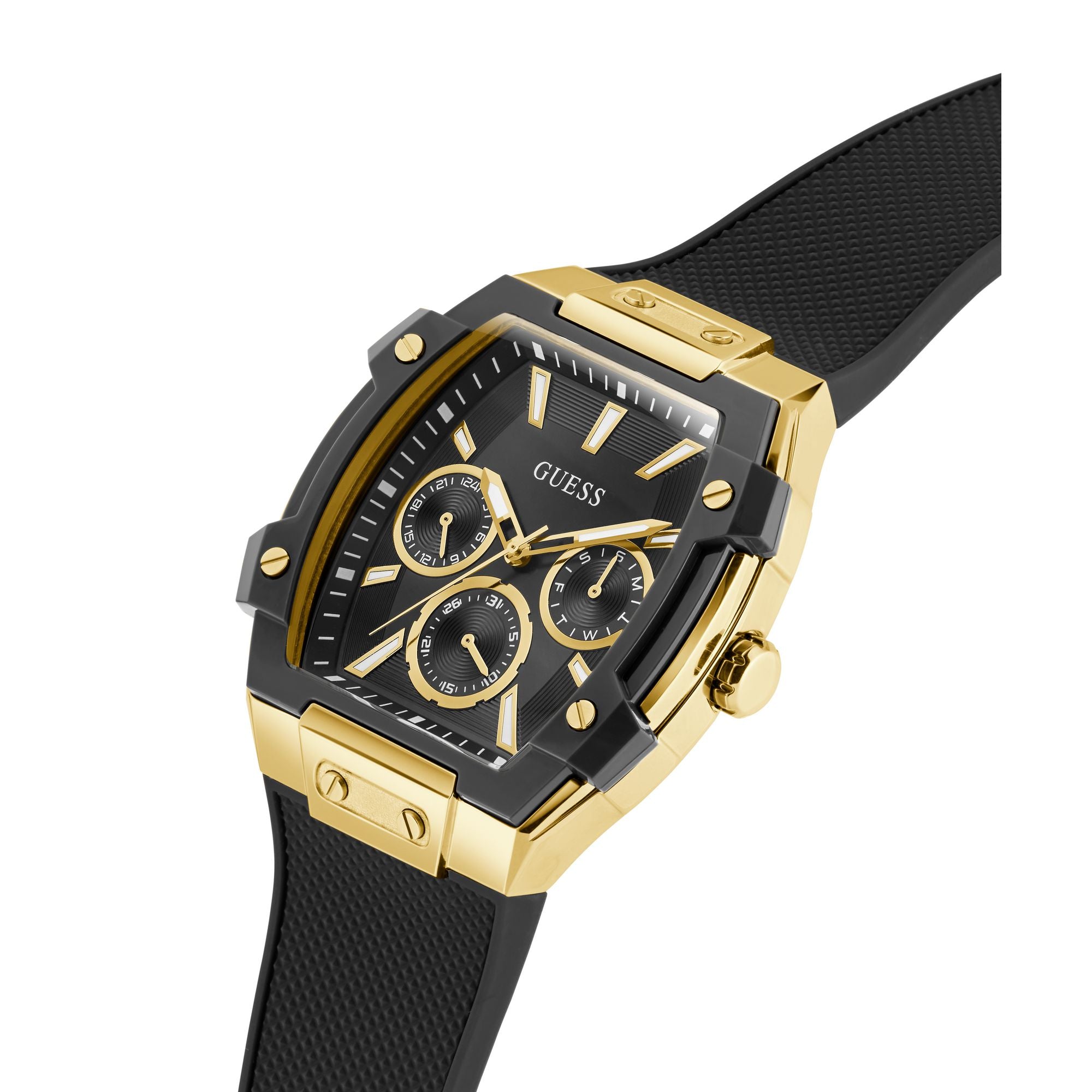 Guess Phoenix Black Rectangle Quartz Men Watch