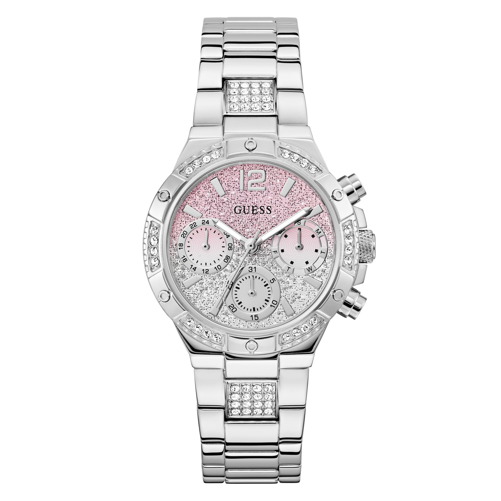 Guess Harlow Light Brown Round Quartz Women Watch Watch Guess