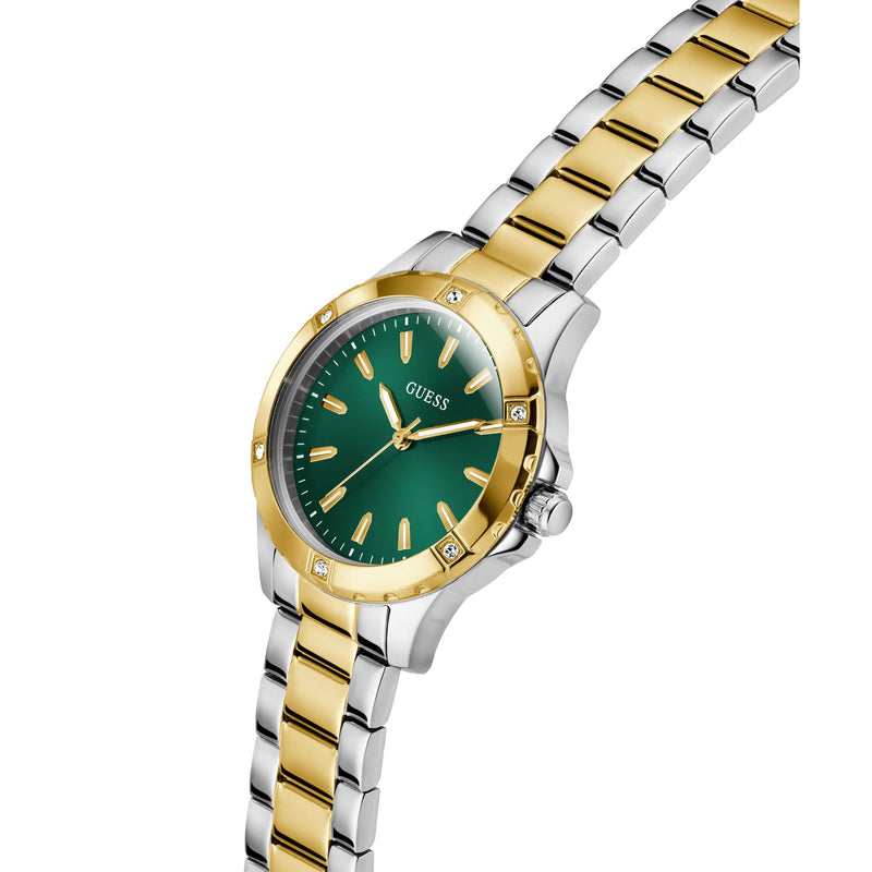 Guess Mist Green Round Quartz Women Watch Watch Guess