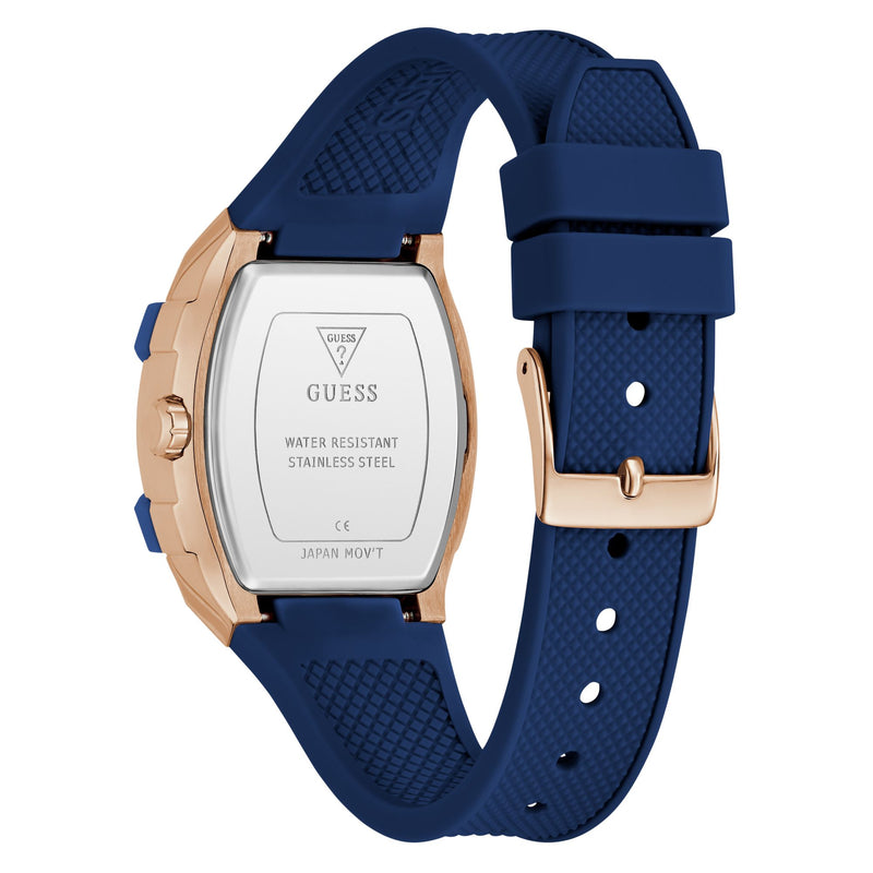 Guess Phoenix Blue Rectangle Quartz Women Watch Watch Guess
