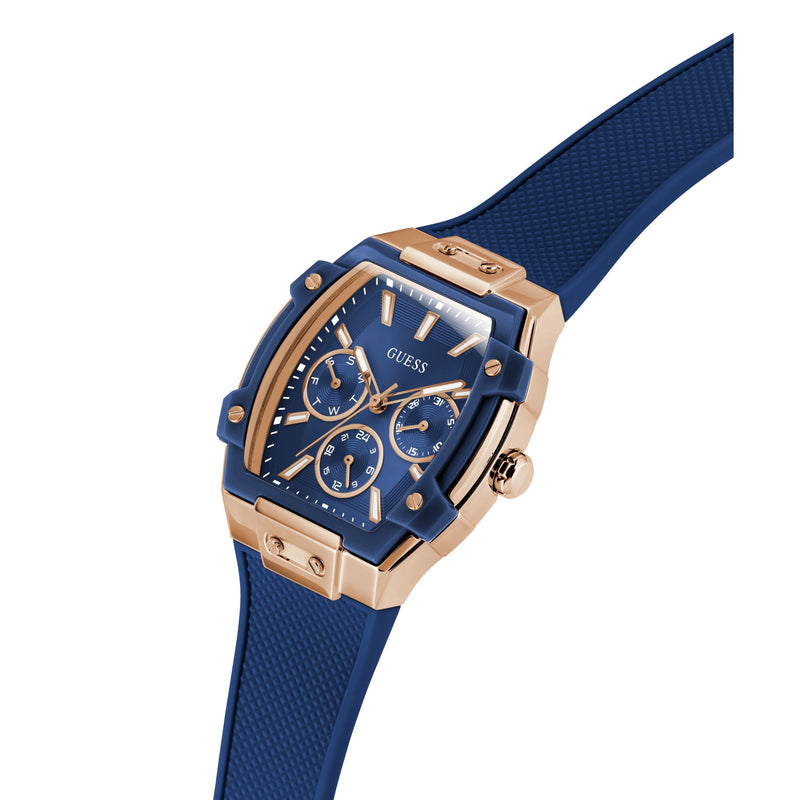 Guess Phoenix Blue Rectangle Quartz Women Watch Watch Guess