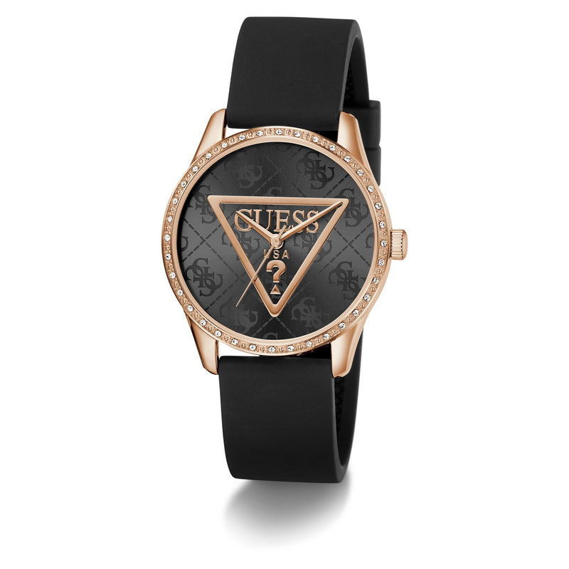 Guess Roxy Black Round Quartz Women Watch Watch Guess