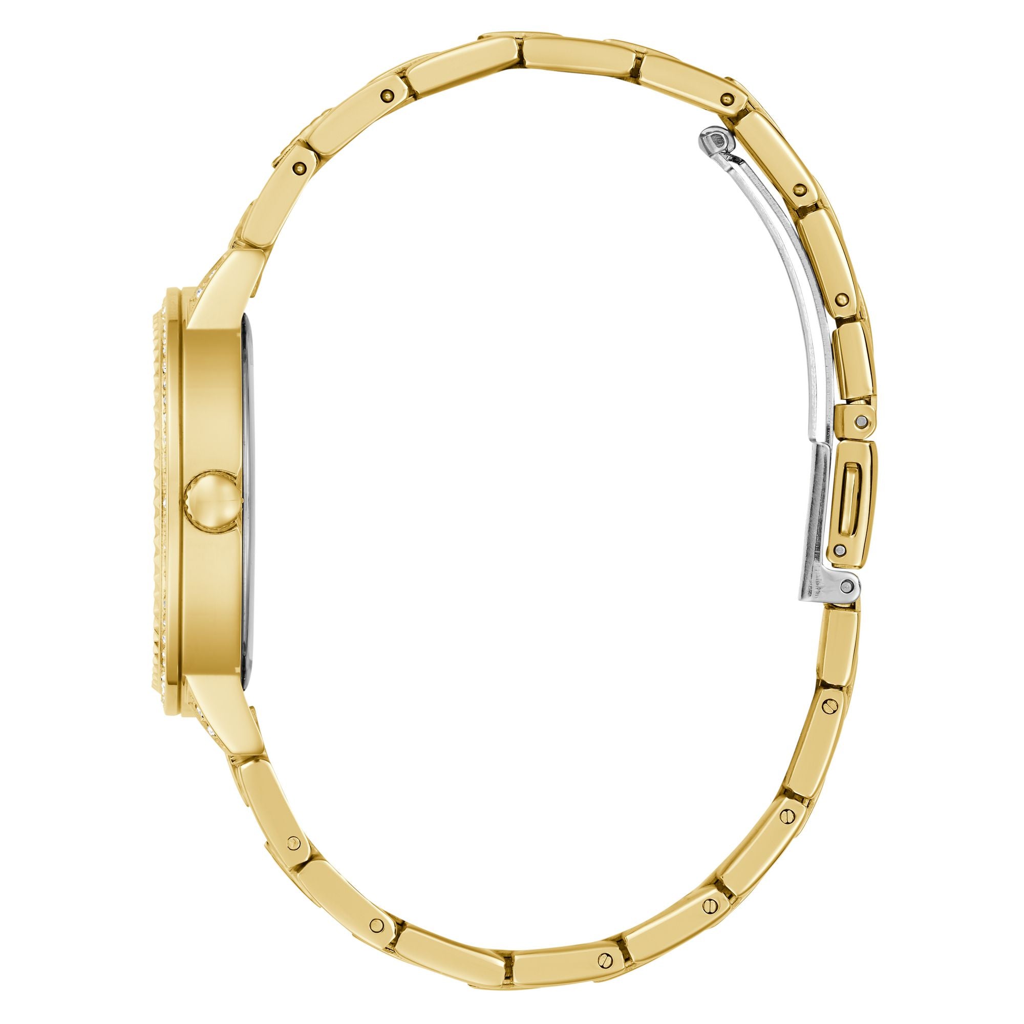 Guess G Lace Champagne Round Quartz Women Watch