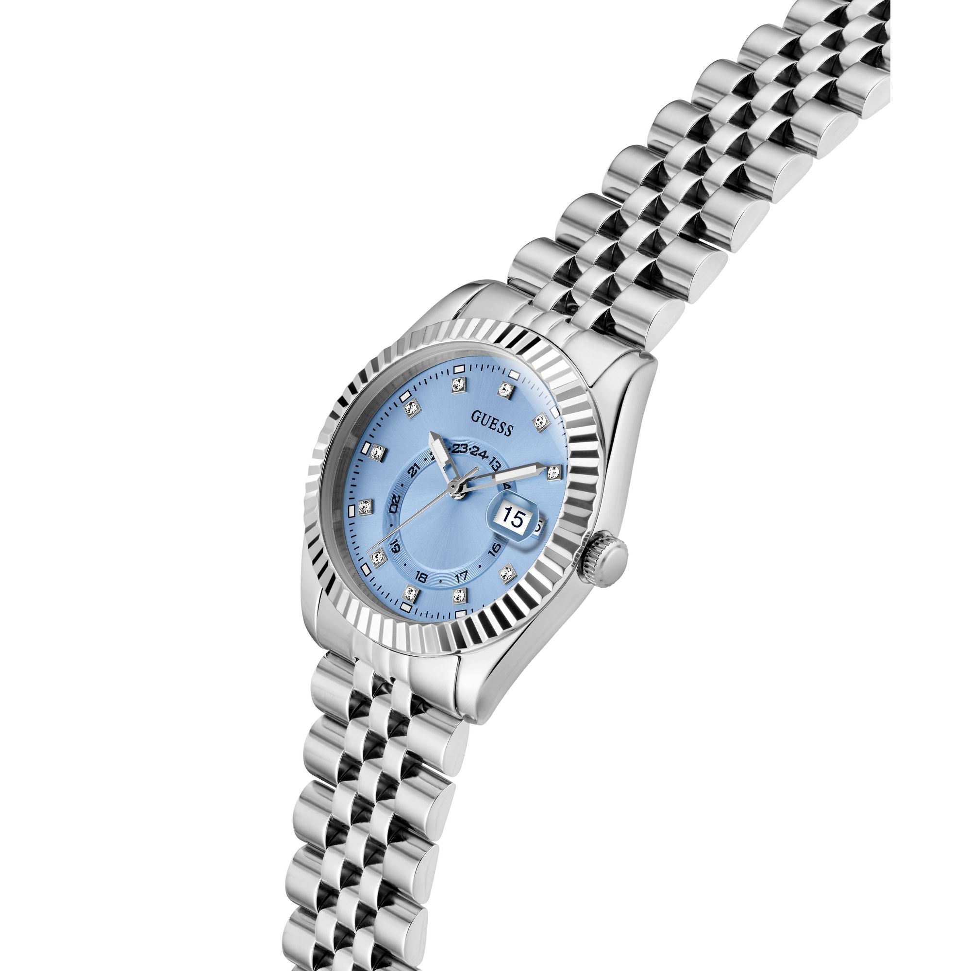 Guess Jada Ice Blue Round Quartz Women Watch