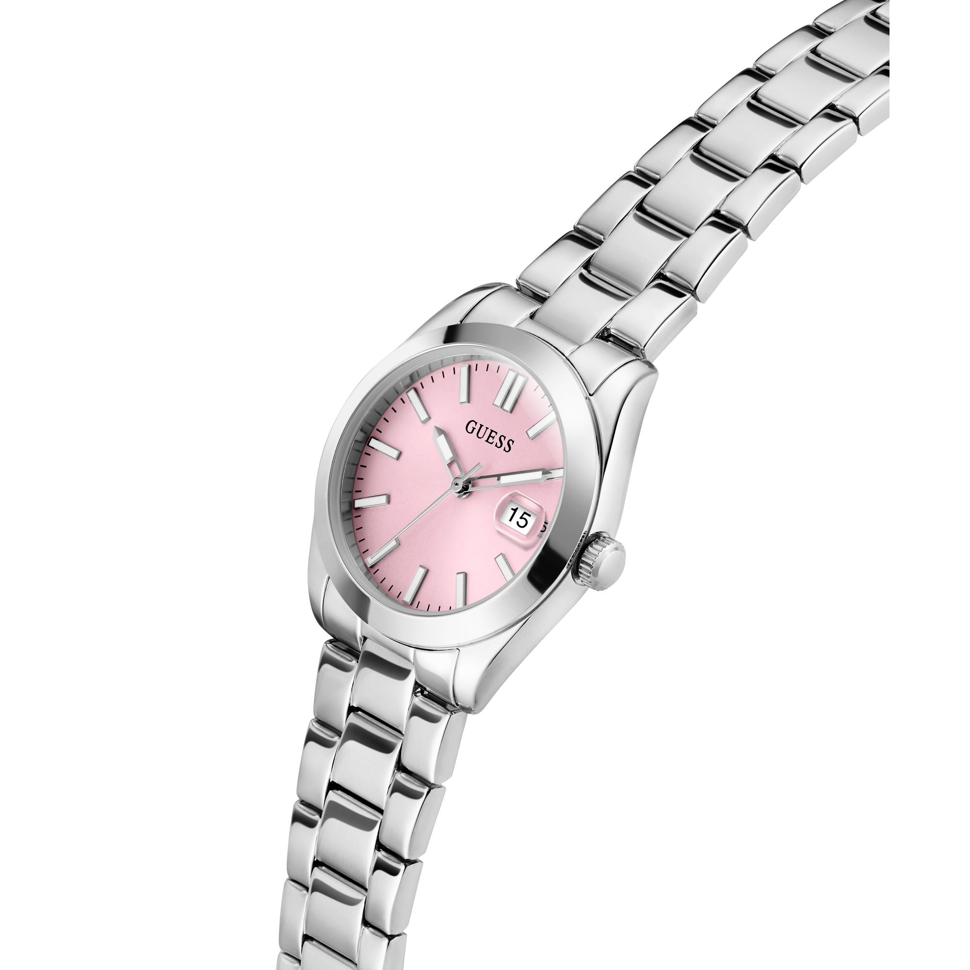 Guess Alice Pink Round Quartz Women Watch Watch Guess