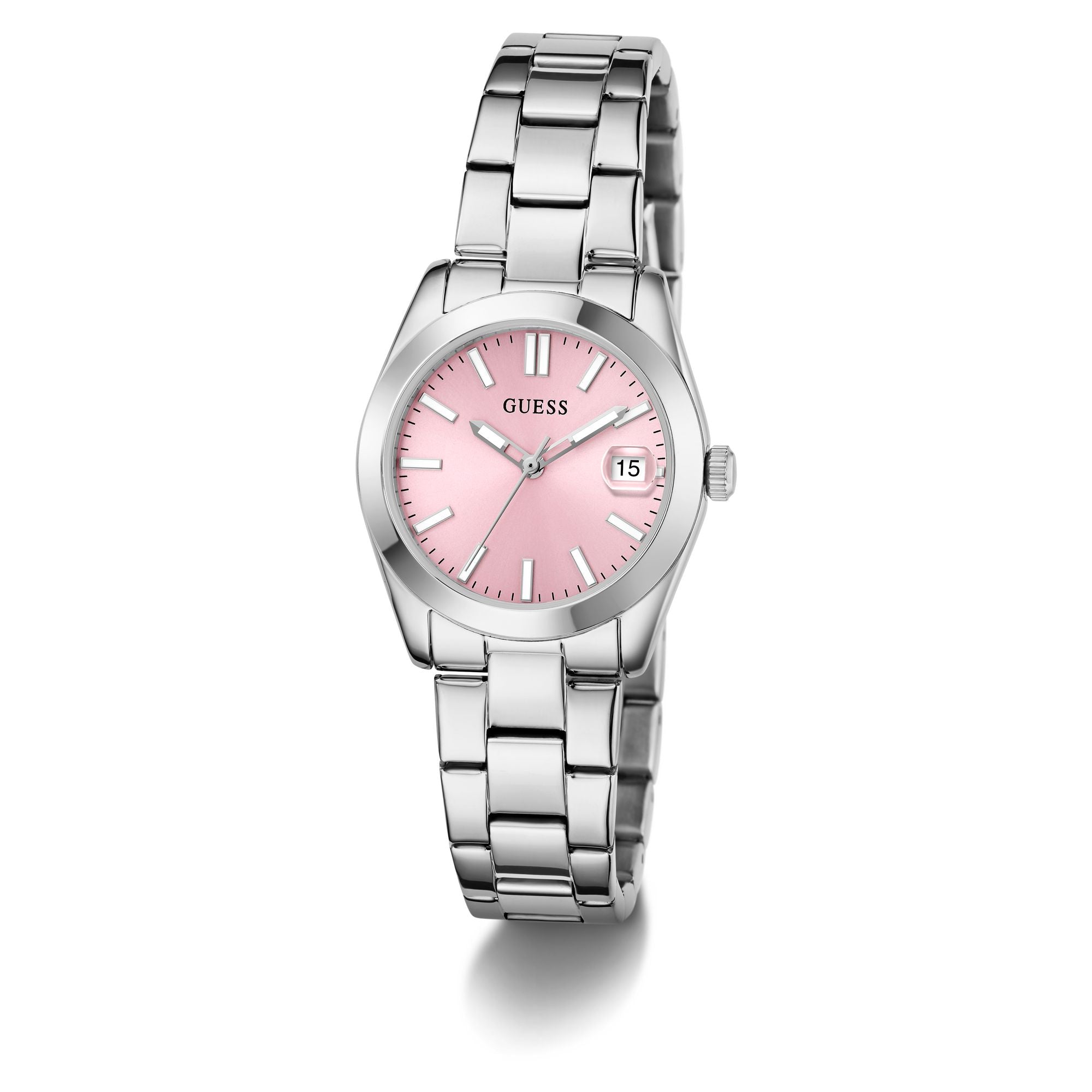 Guess Alice Pink Round Quartz Women Watch Watch Guess