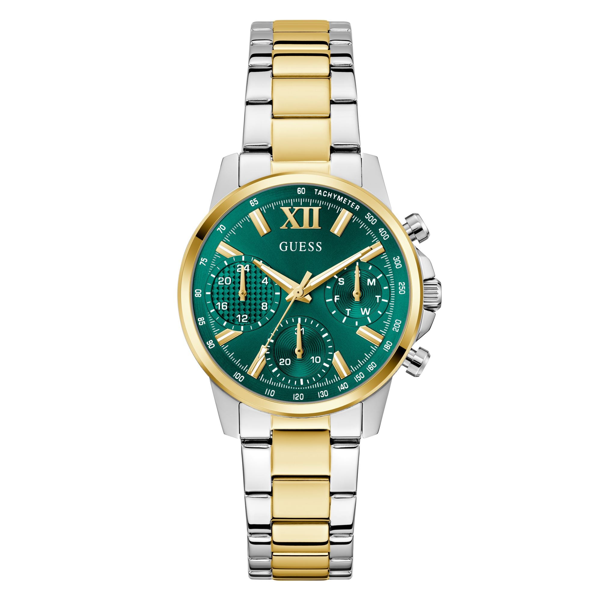 Guess Bailey Green Round Quartz Women Watch