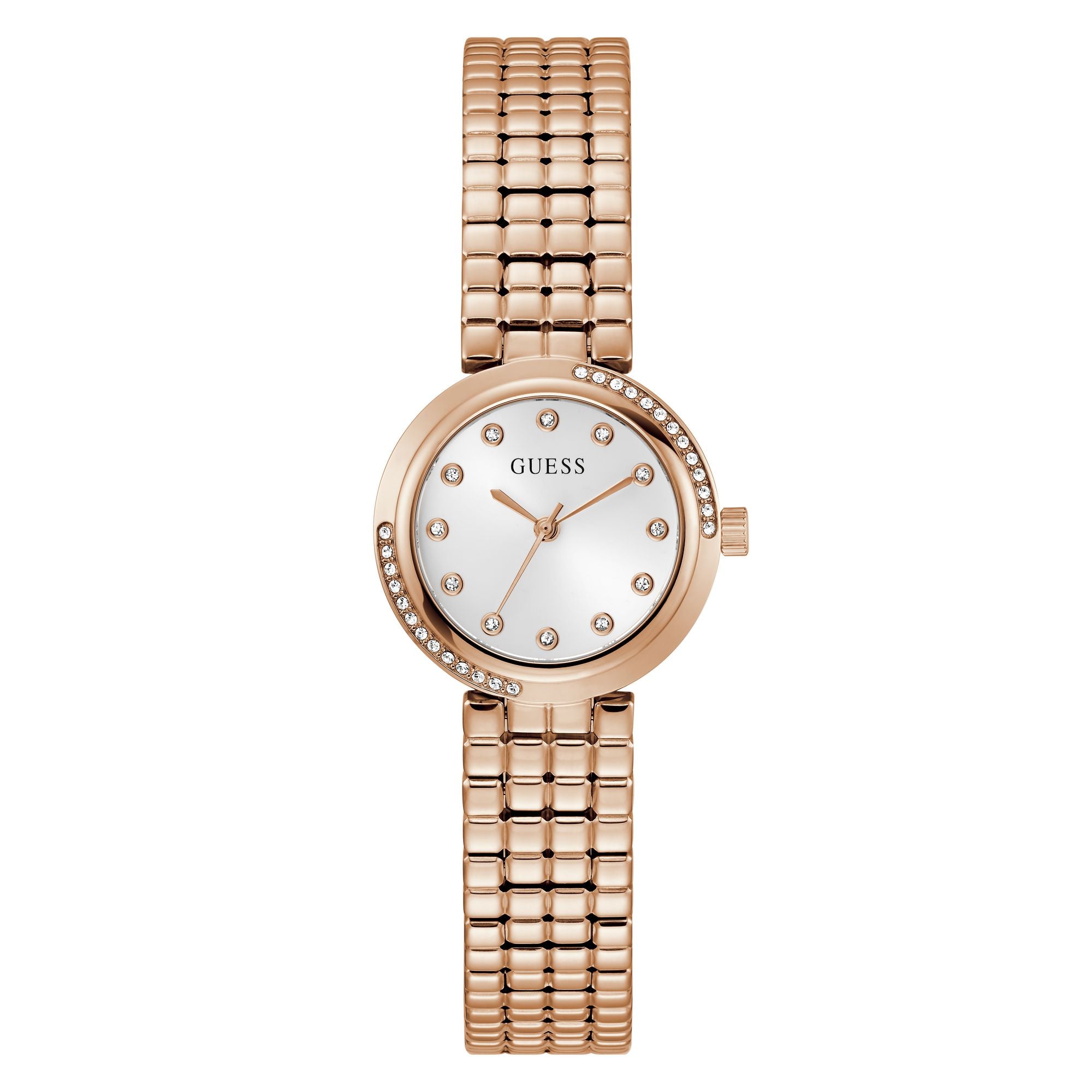 Guess Clara White Round Quartz Women Watch Watch Guess