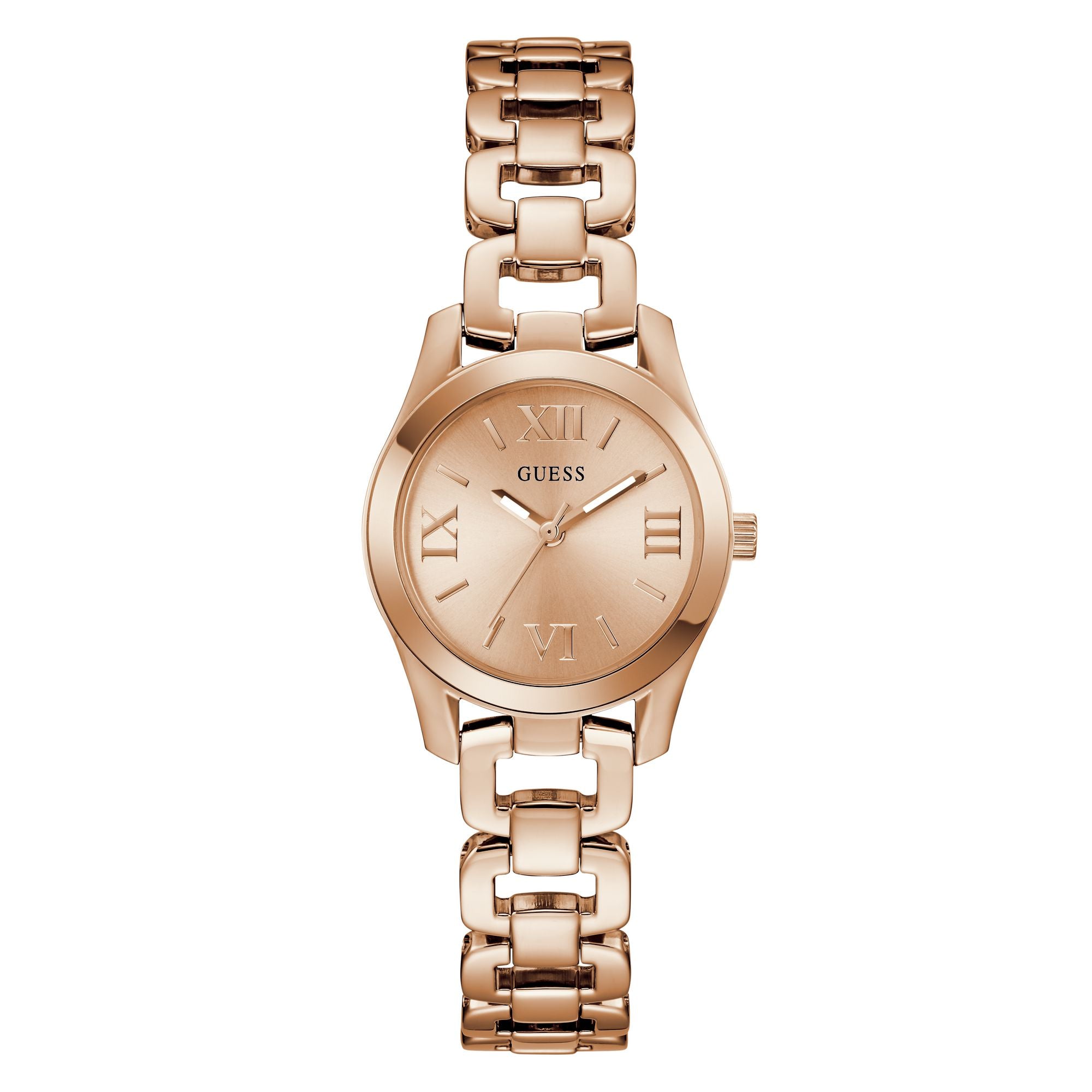 Guess Veda Rose Gold Round Quartz Women Watch Watch Guess