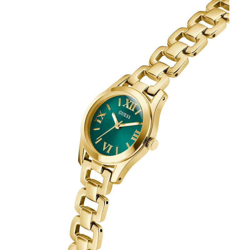 Guess Veda Green Round Quartz Women Watch Watch Guess