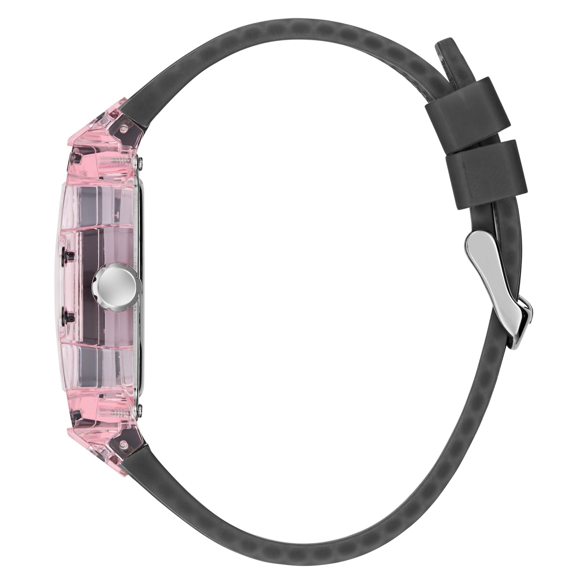Guess Sporting Pink Black Rectangle Quartz Men Watch