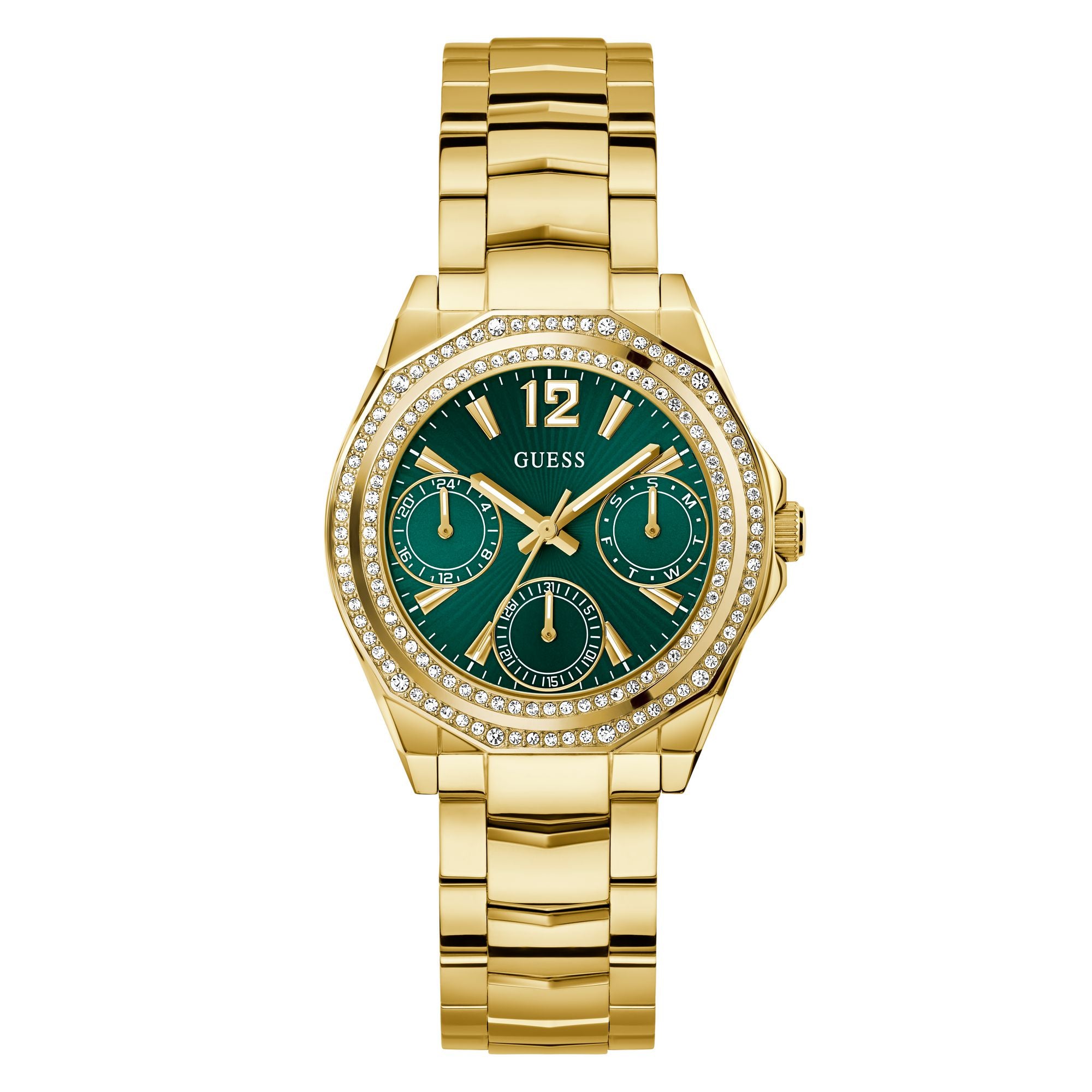 Guess Ritzy Green Round Quartz Women Watch