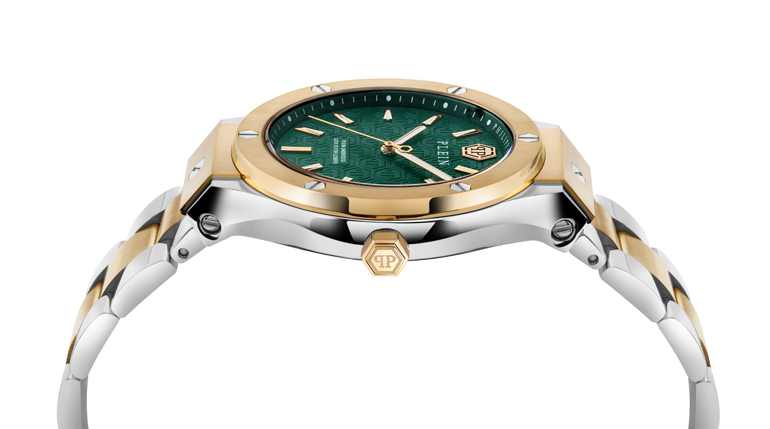 Philipp plein Ufa-New Gent Line Green Round Quartz Men Watch